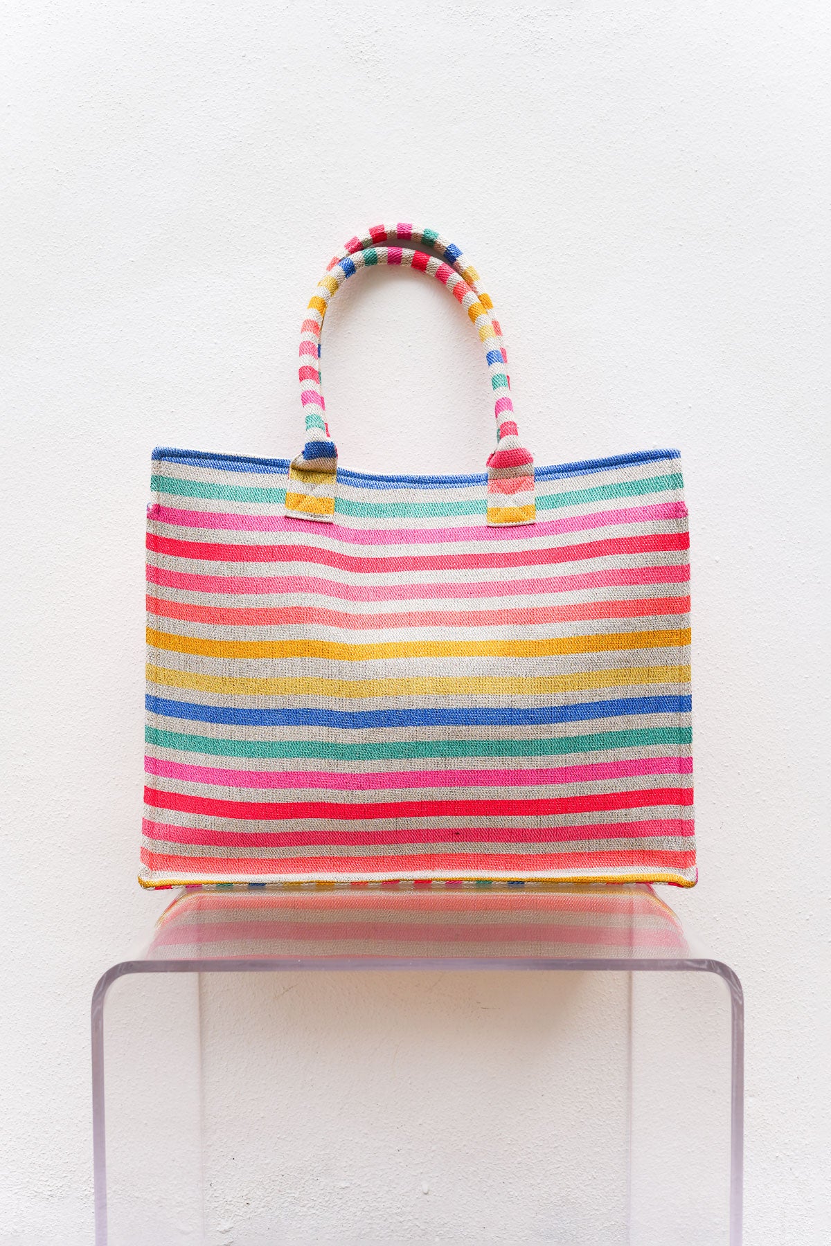 Striped Tote Large