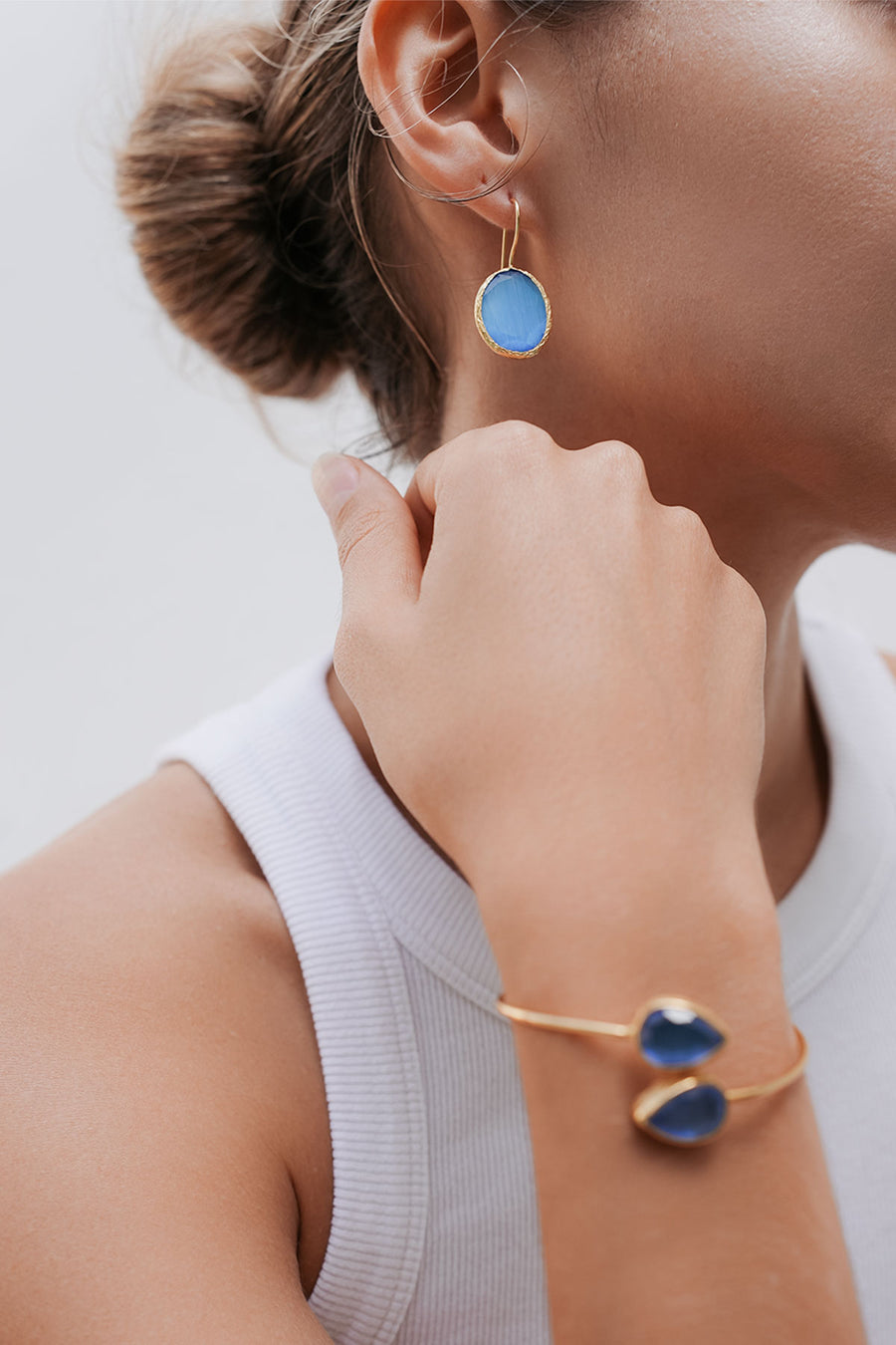 Nessa (Cat Eye Stone Blue)