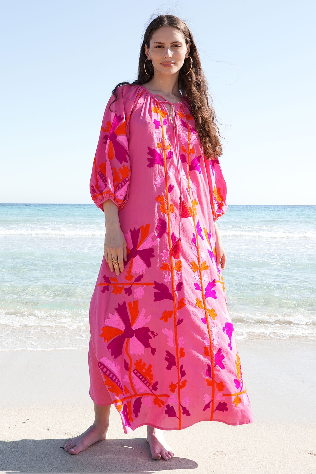 Joelle Maxi Tunic Fuchsia