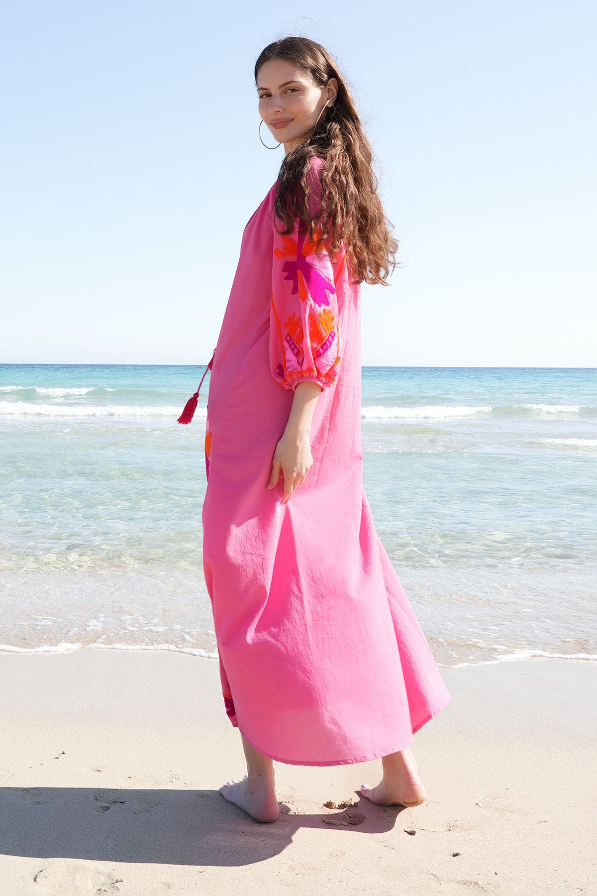 Joelle Maxi Tunic Fuchsia