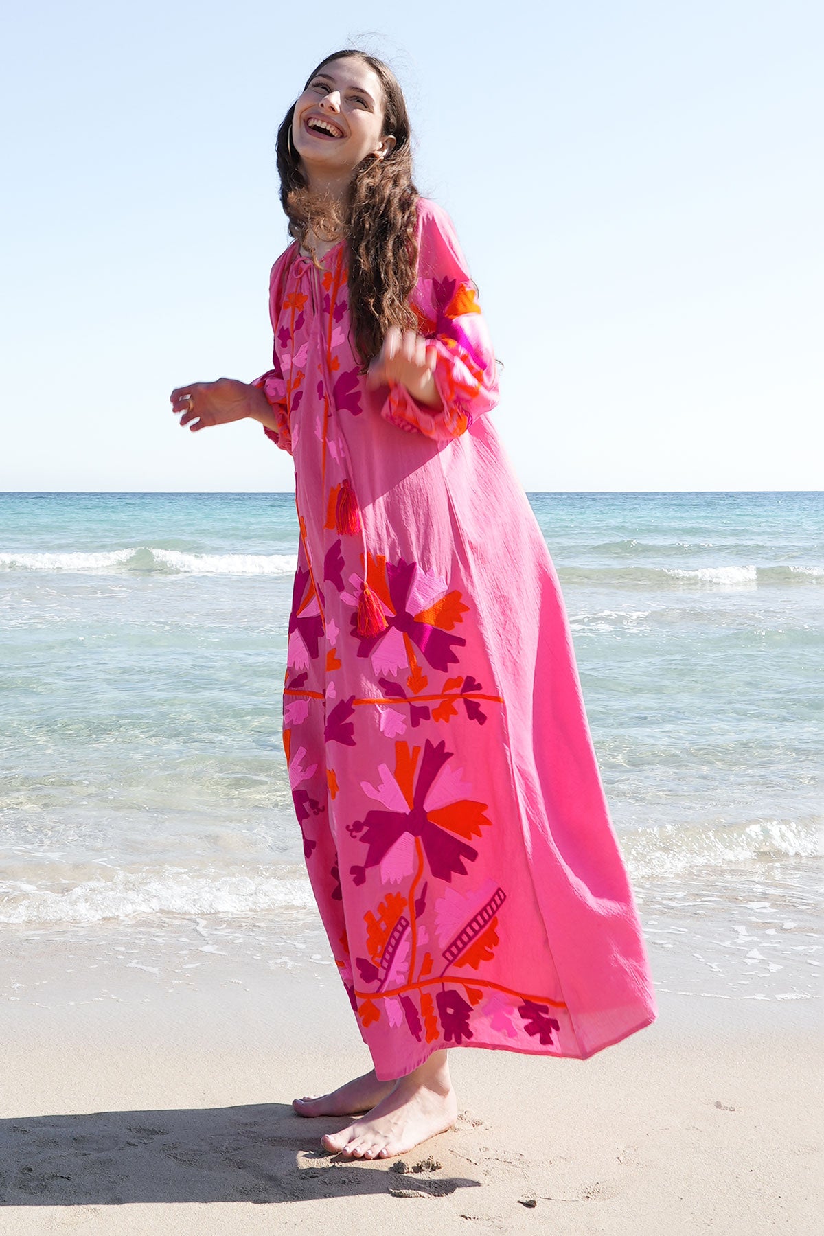 Joelle Maxi Tunic Fuchsia