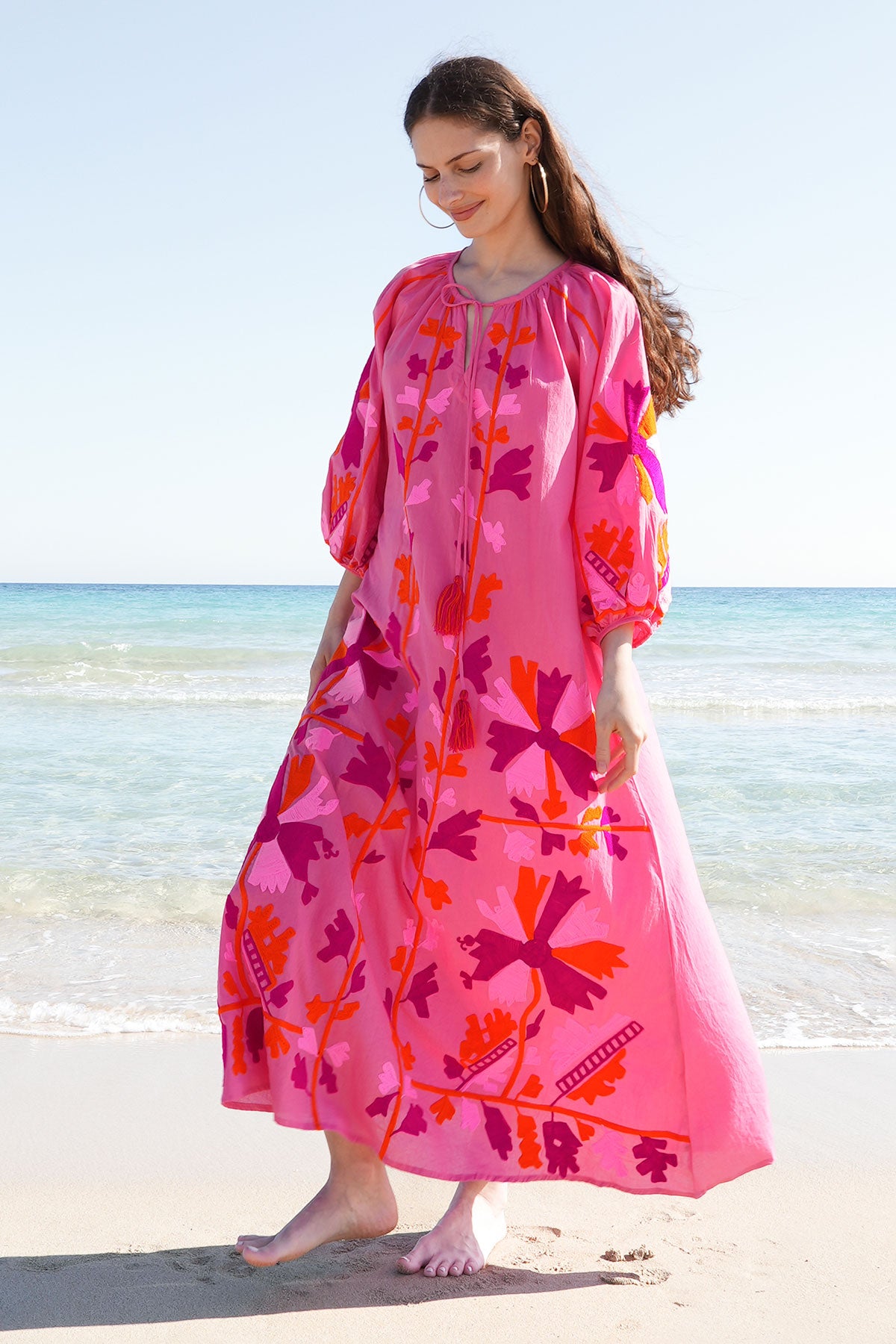 Joelle Maxi Tunic Fuchsia