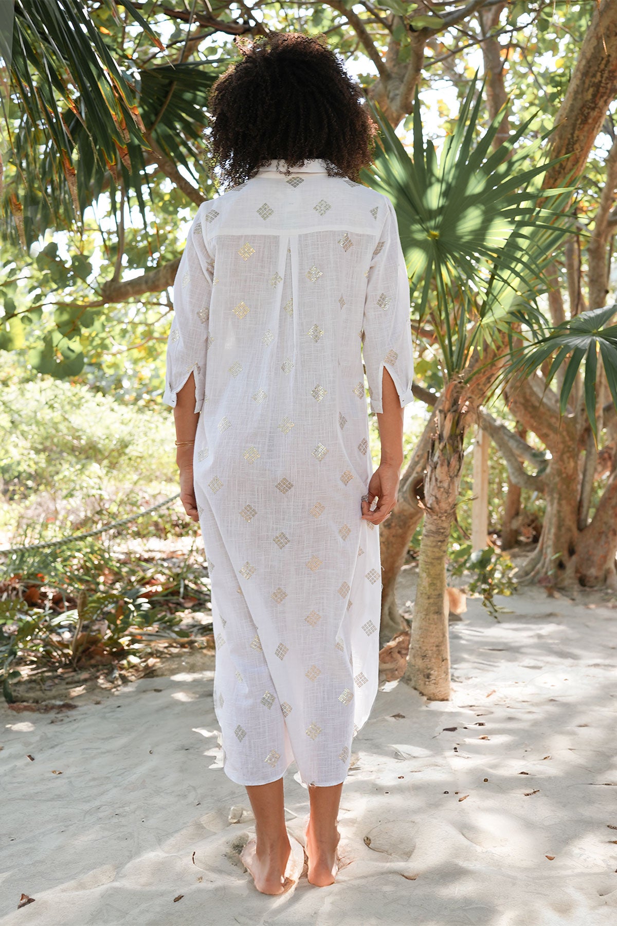 Ivy Shirt Dress White