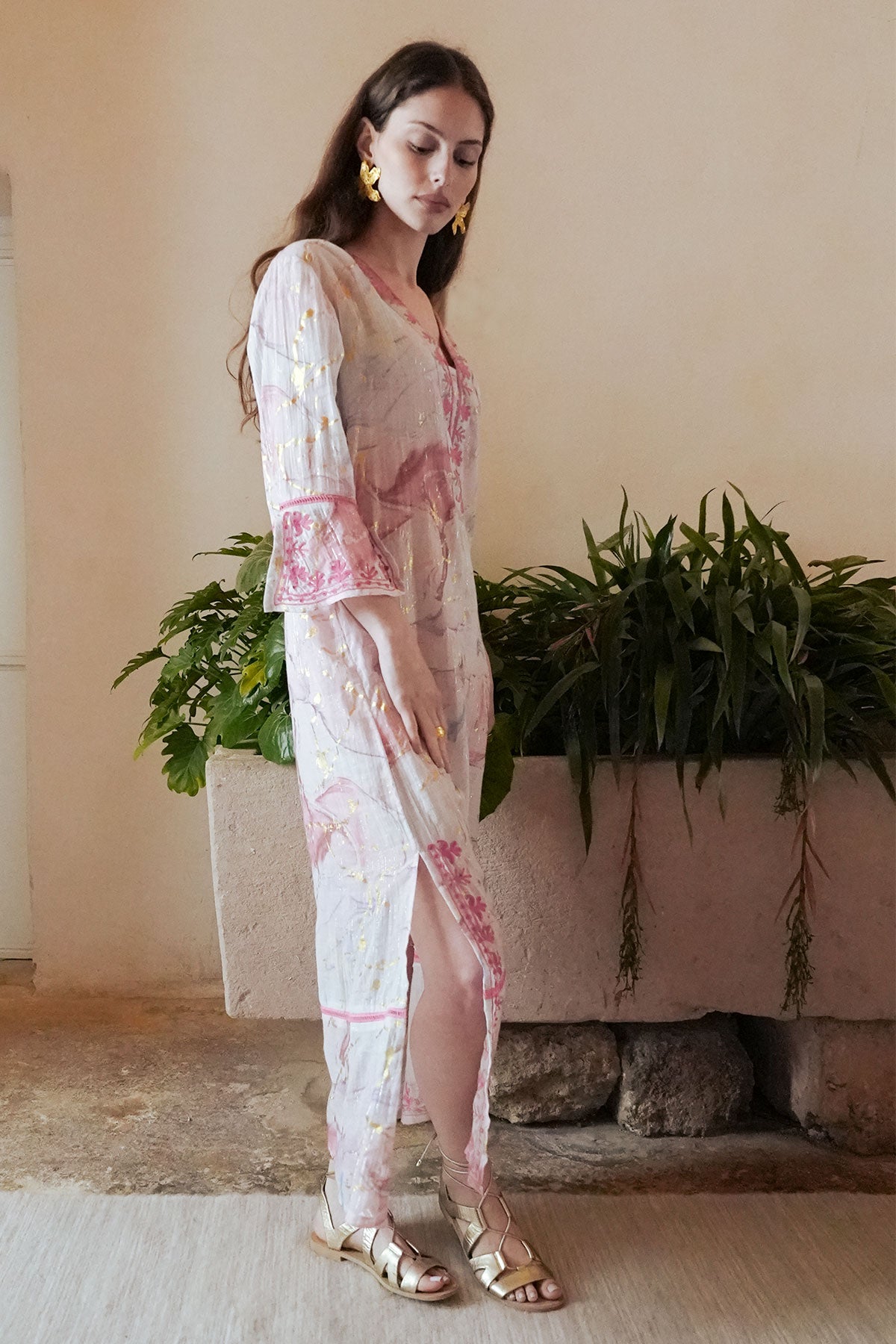 Selene Maxi Tunic Pink