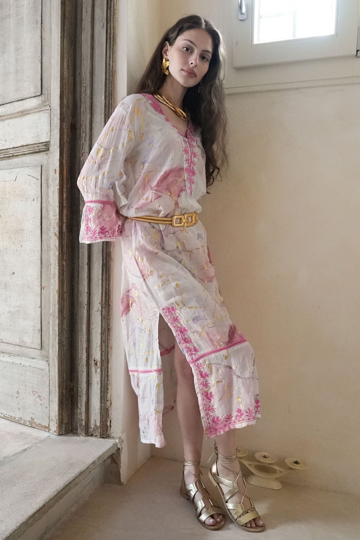 Selene Maxi Tunic Pink