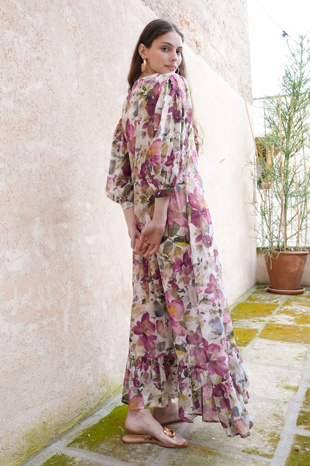 sorbae floral maxi dress Debbie Katz Satori Maxi Dress – Women's Dress Beach Resort M
