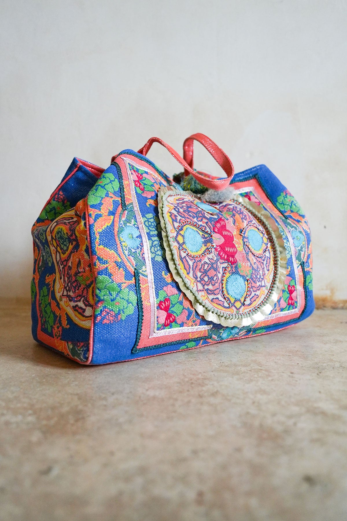 Boho Bag Lurex Blue