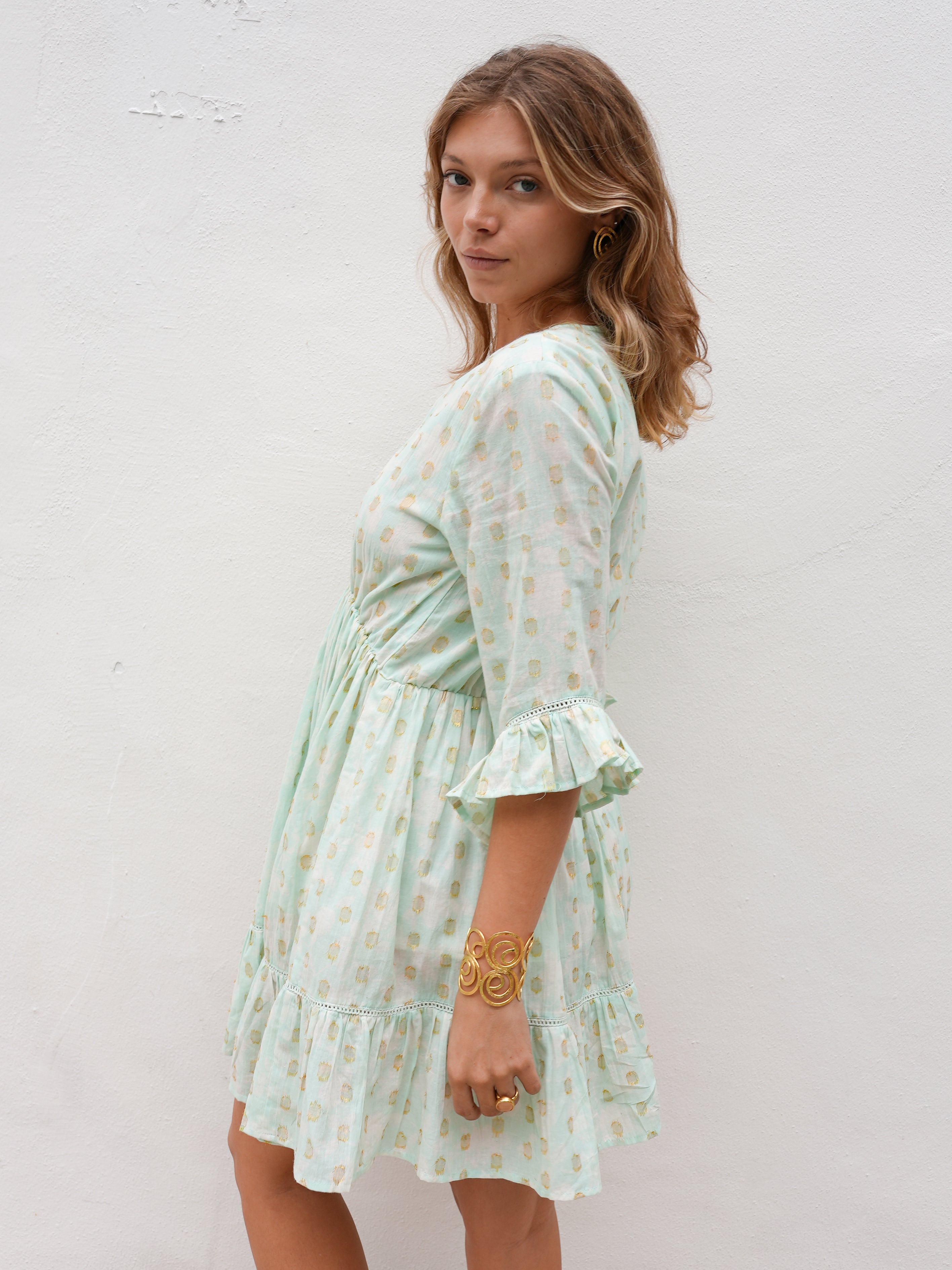 Wave Dress Mint