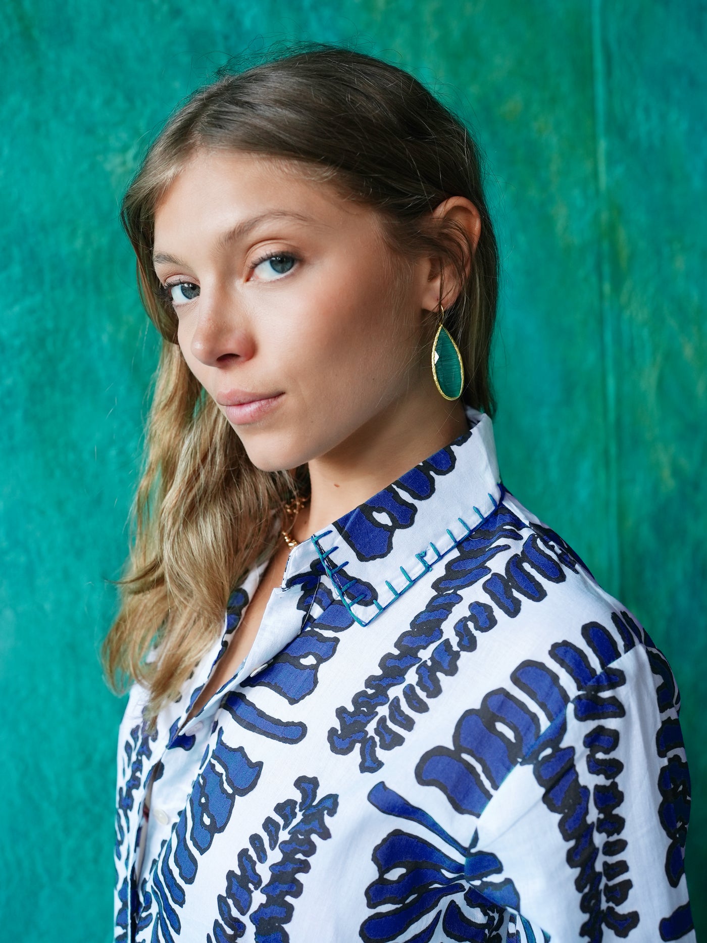 Lotus Romper Blue