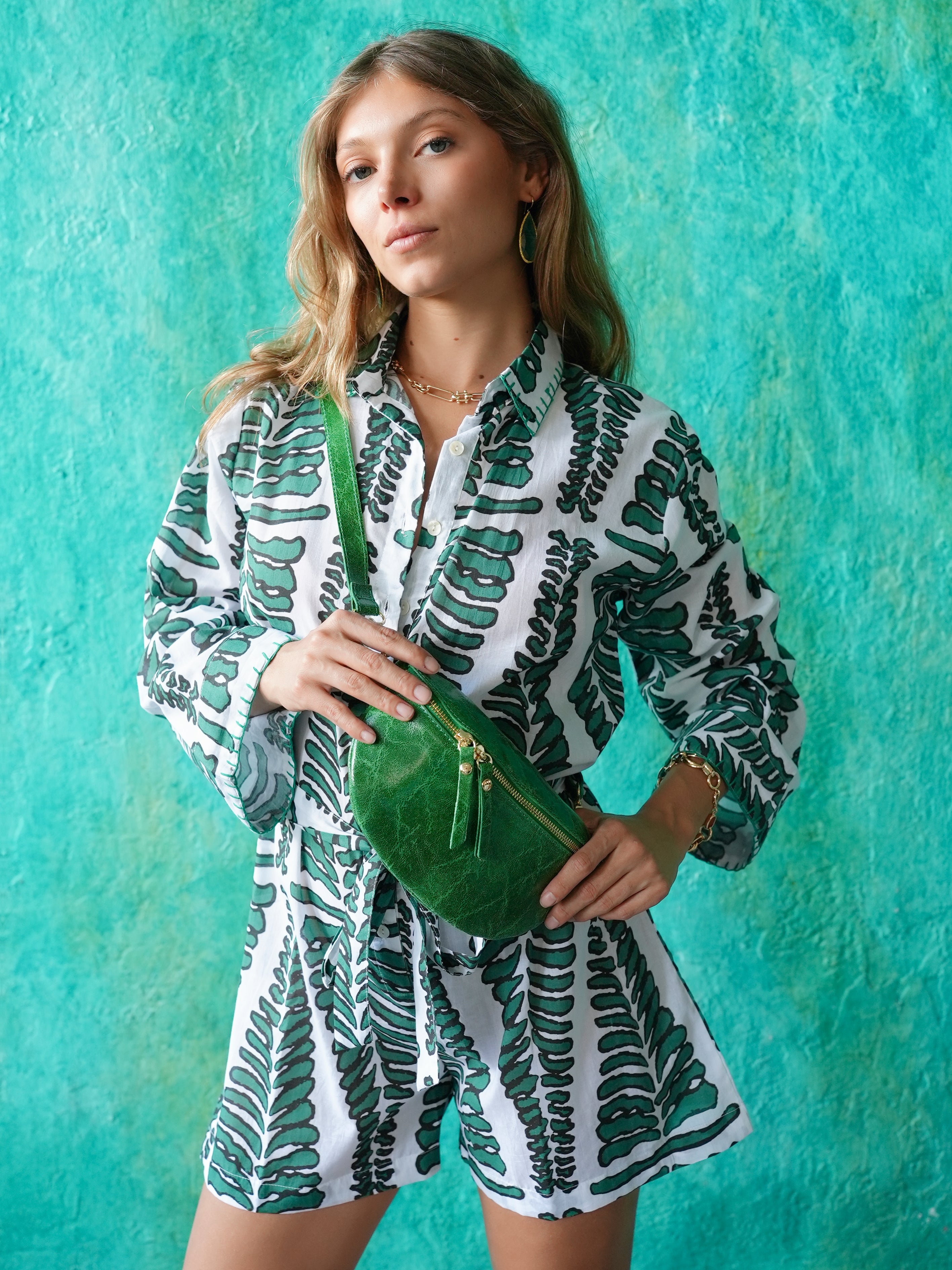 Lotus Romper Green