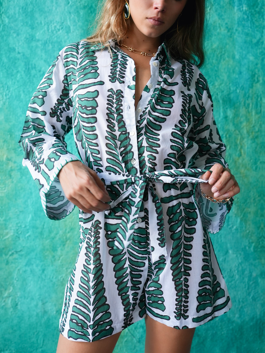 Lotus Romper Green