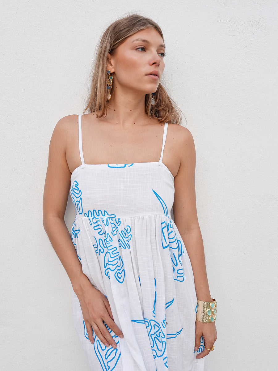 Erah Dress Blue