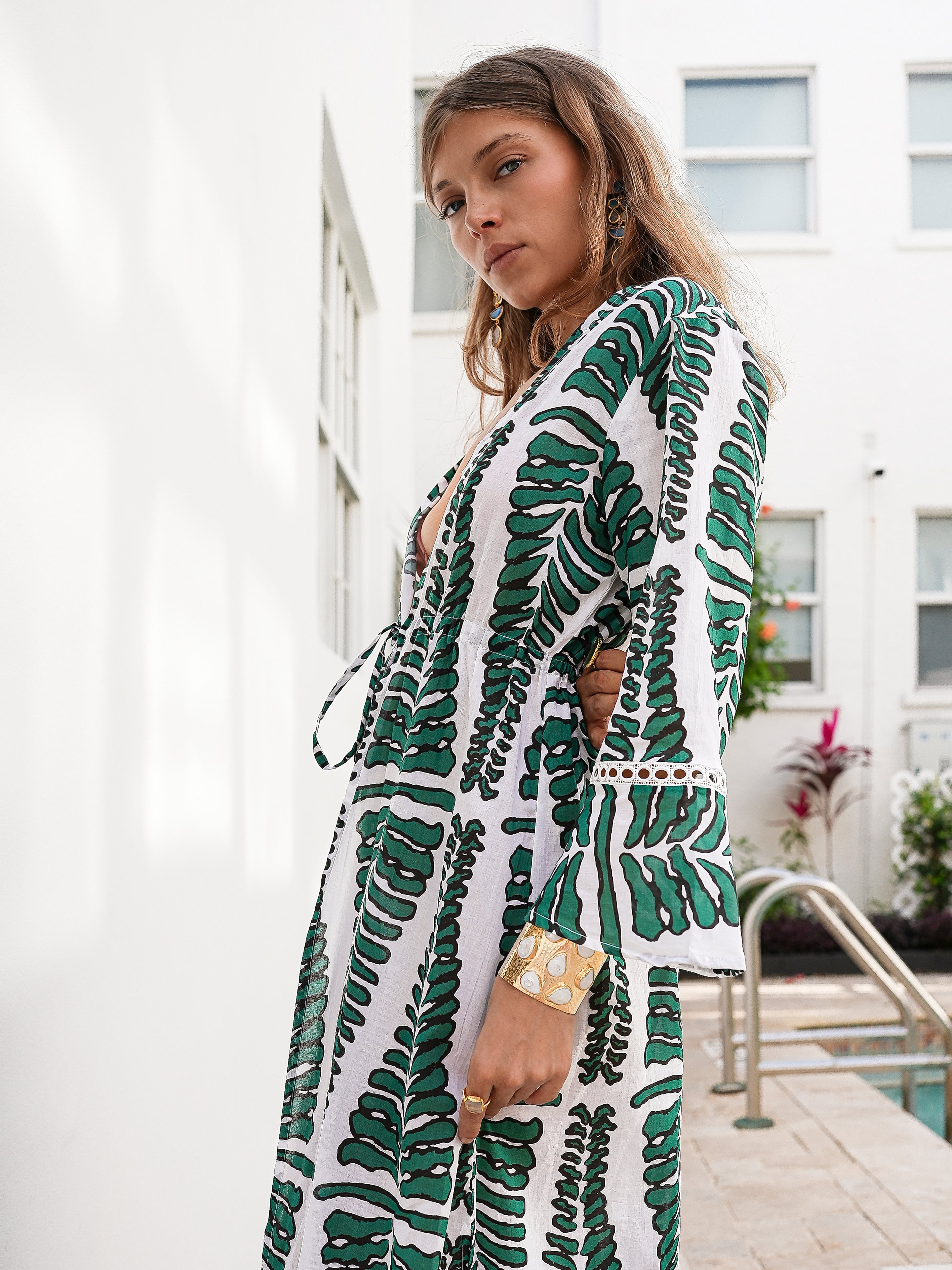 Harem Kimono Green