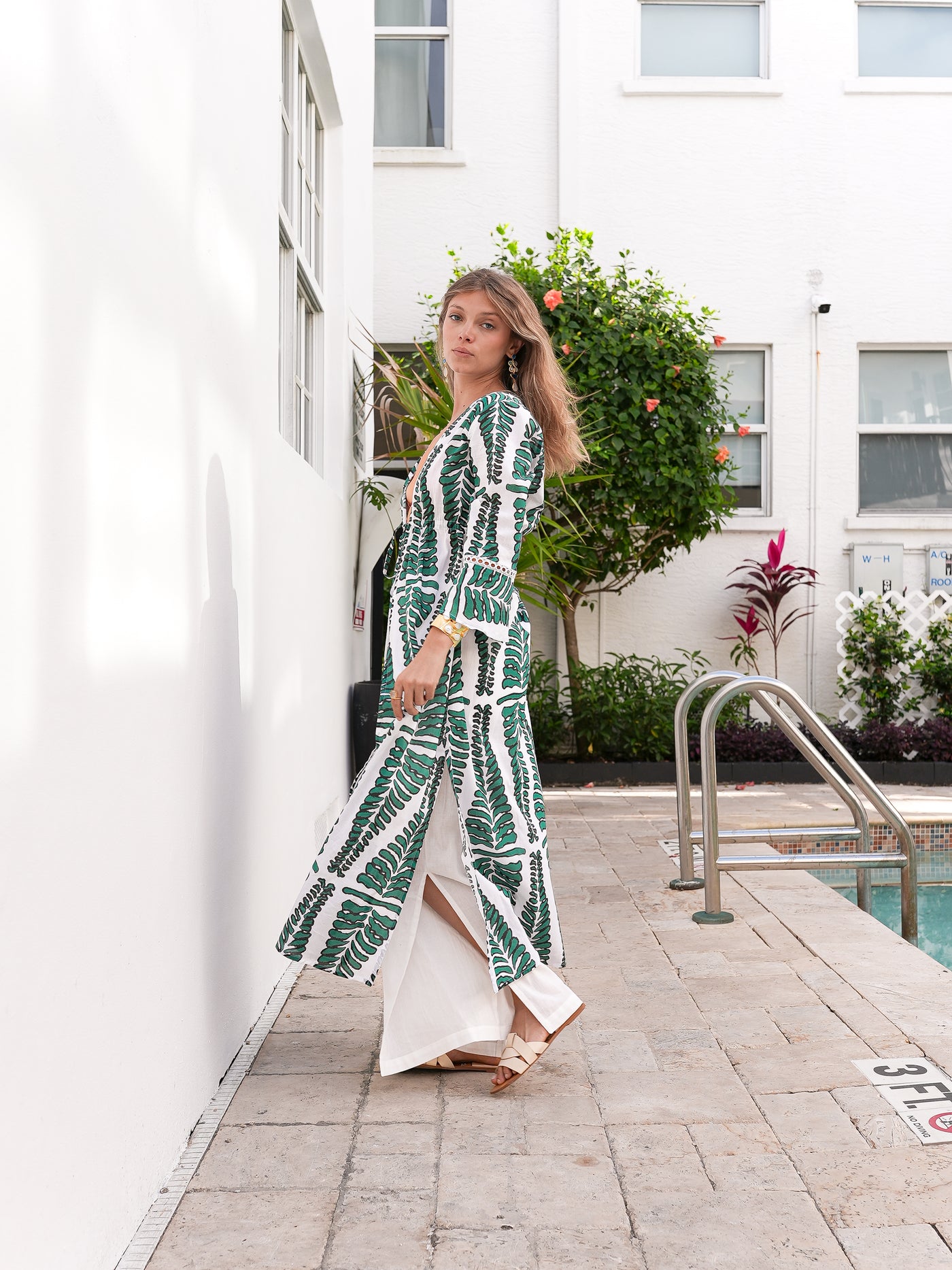 Harem Kimono Green