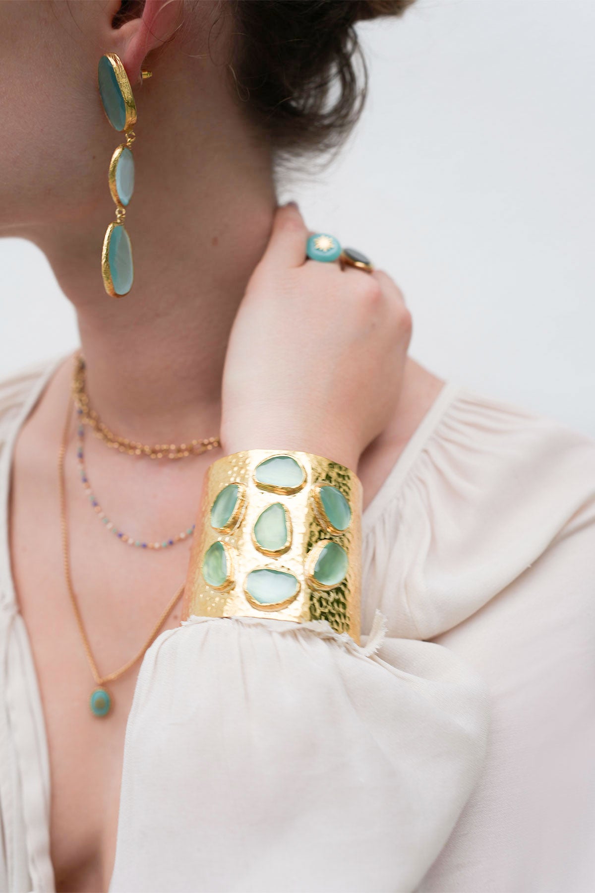 Aida (Cat Eye Stone Turquoise)