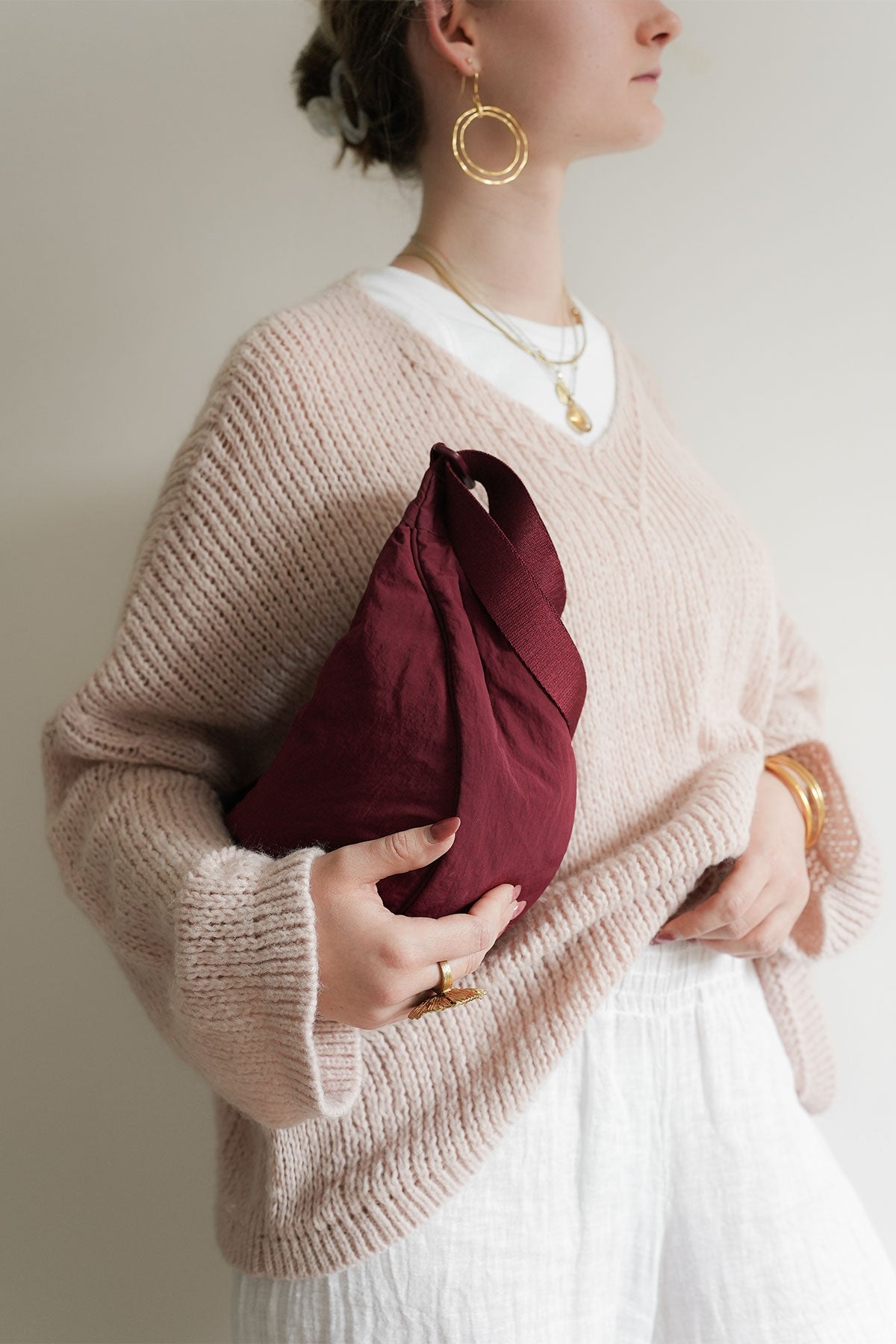 Lula V-Neck Blush White Star