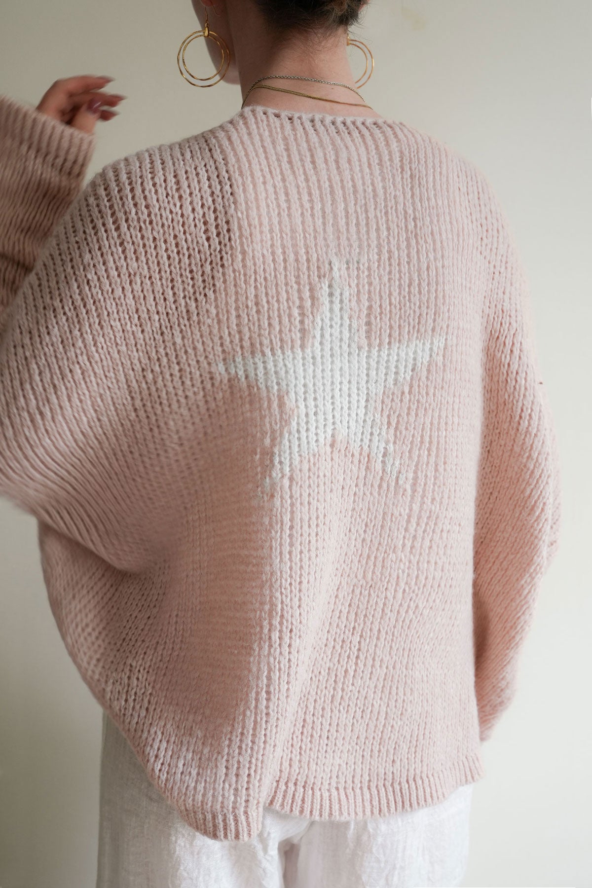 Lula V-Neck Blush White Star