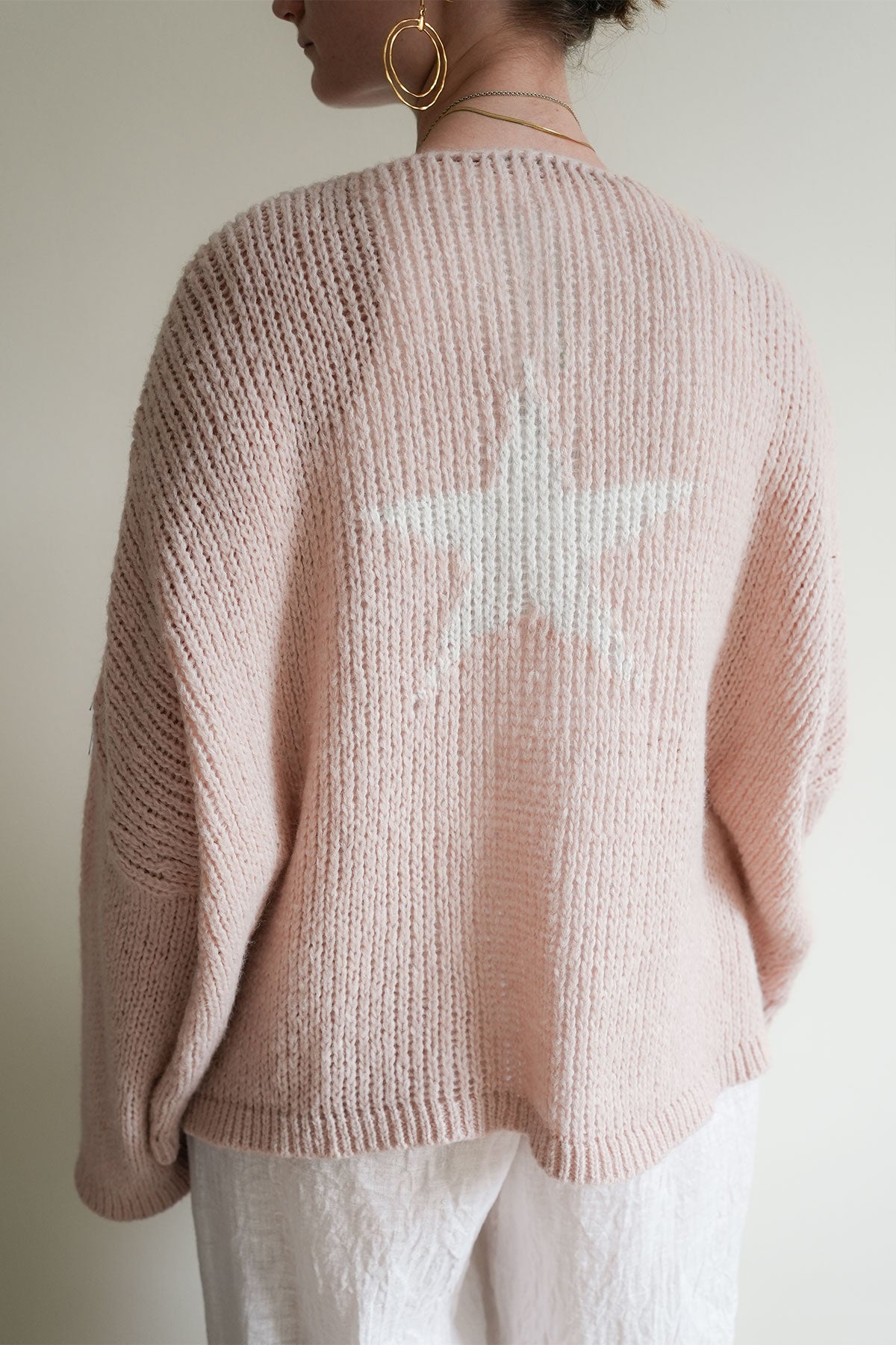 Lula V-Neck Blush White Star