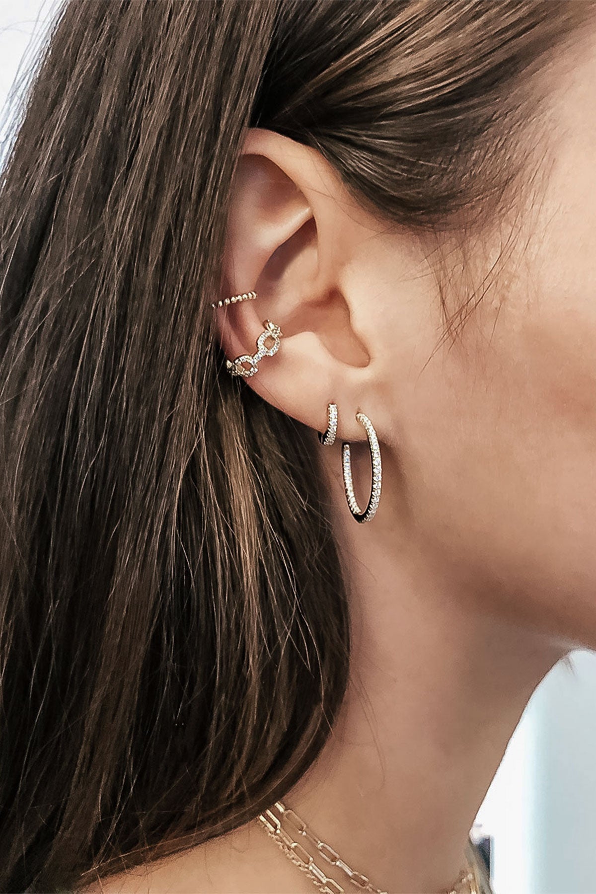 Pearl Ear Cuff (Silver)