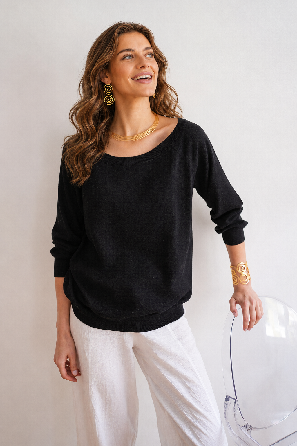 Ember Black knitwear, alternate view 4