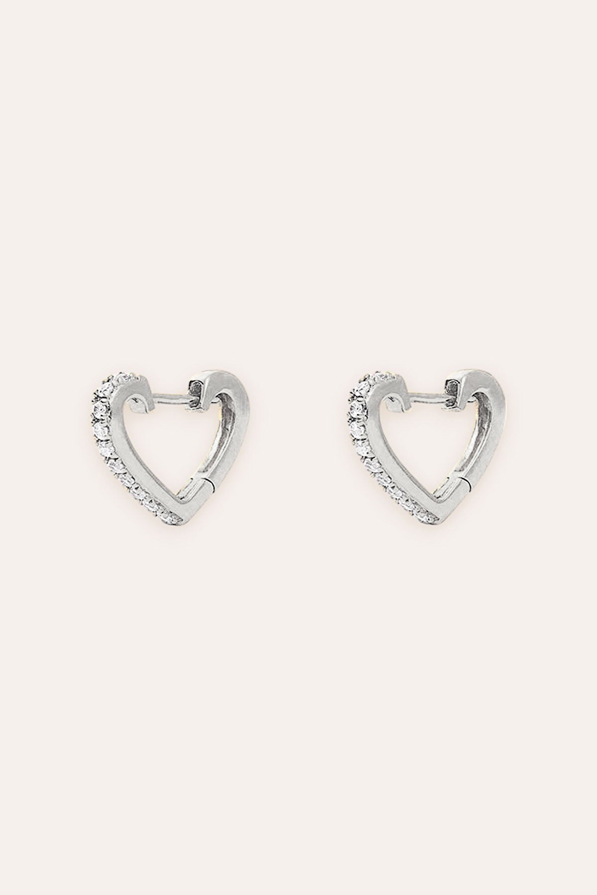 Huggie Coeur Bling (Silver)