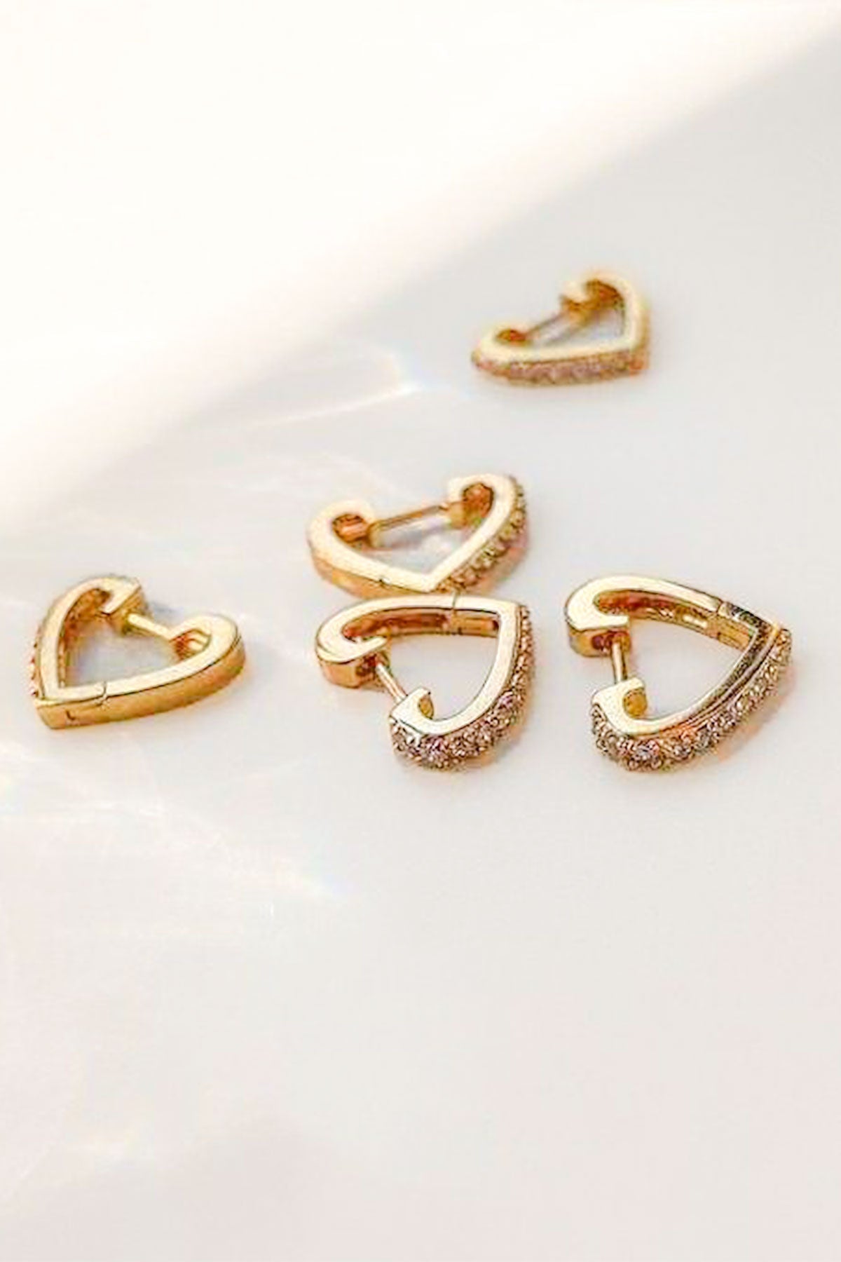 Huggie Coeur Bling (Gold)