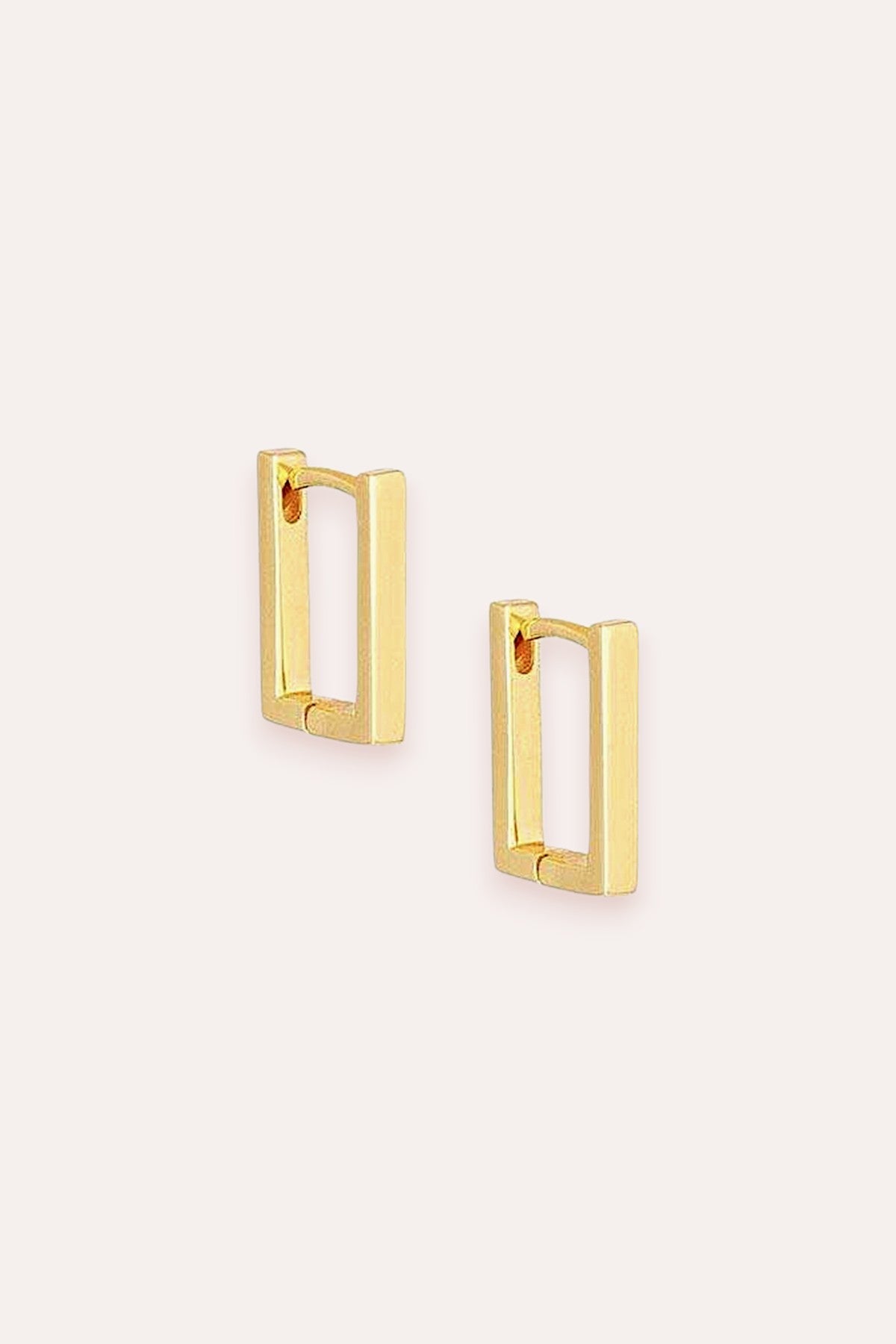 Huggie Squared Earring (Gold)