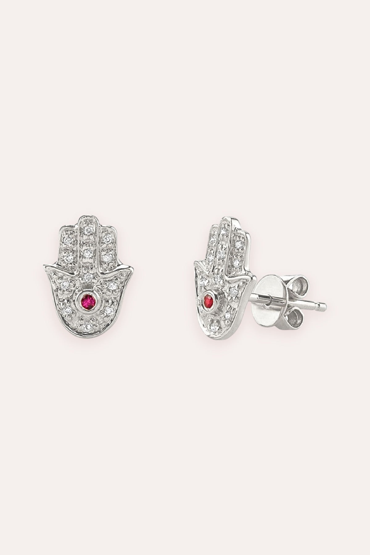 Hamsa Earring (Silver)