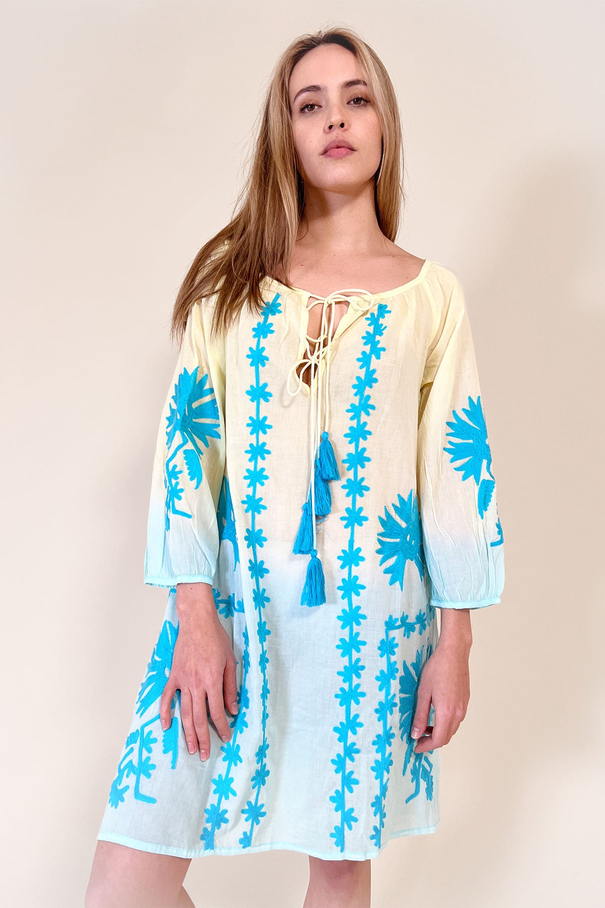 Elia Tunic Yellow/Sea