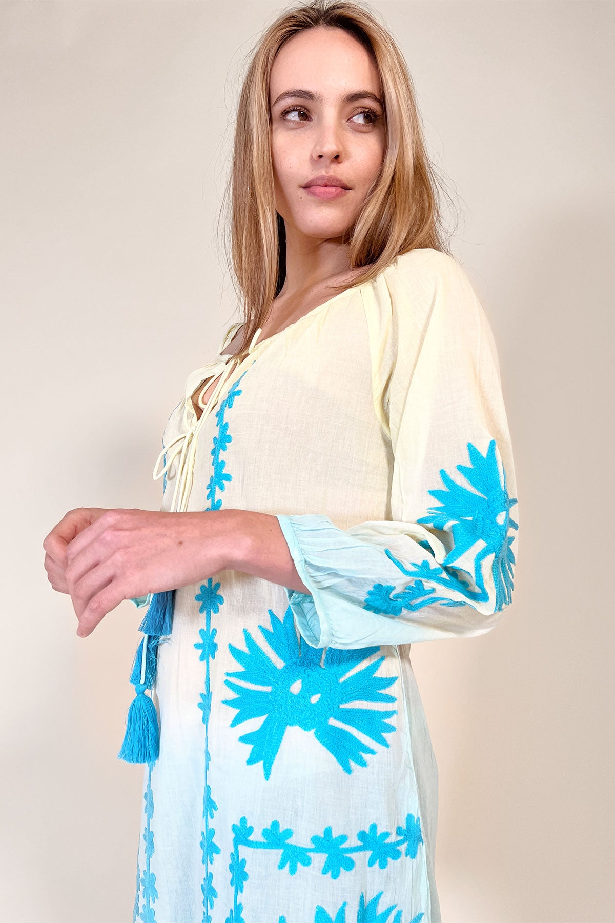 Elia Tunic Yellow/Sea