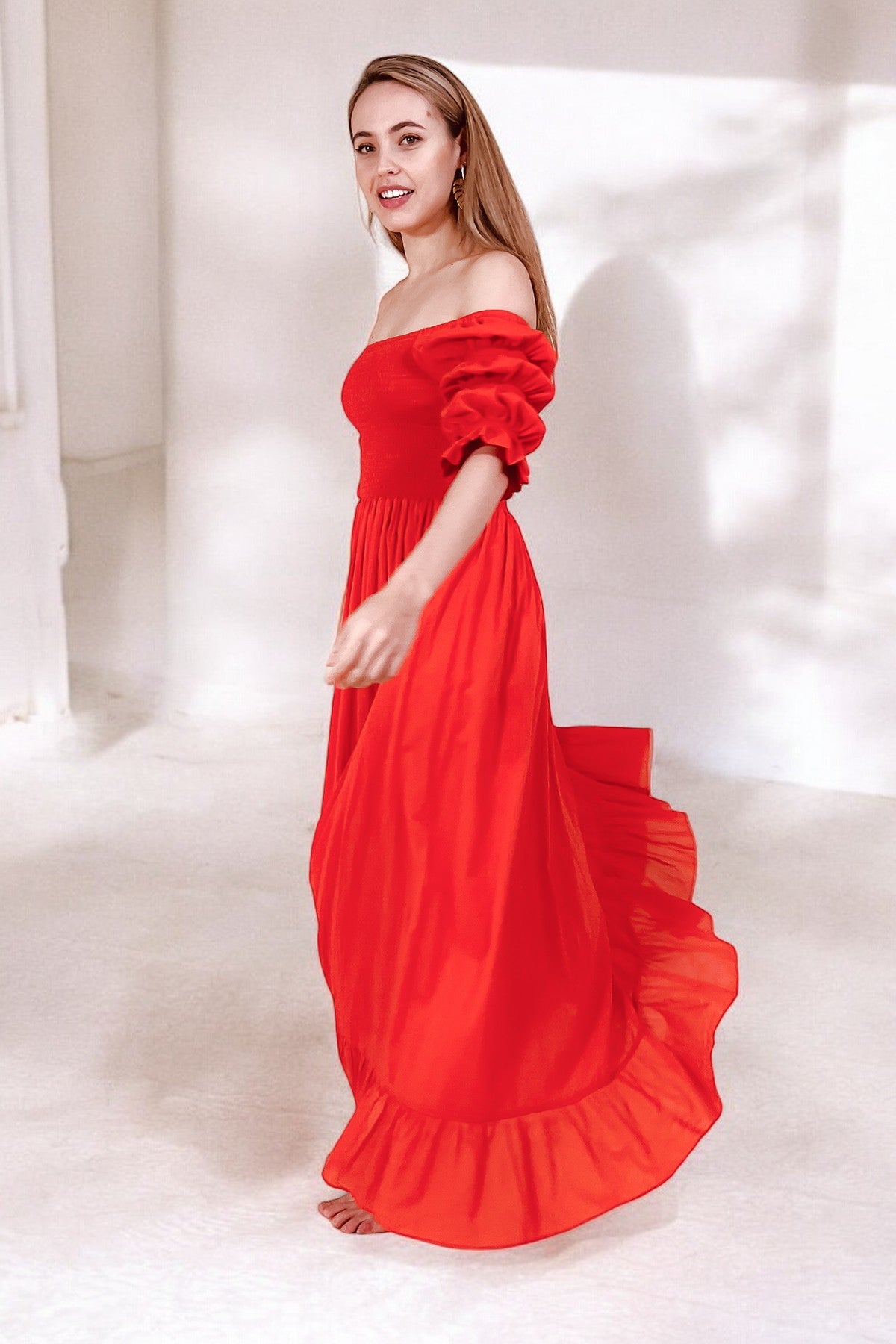 Santana Maxi Dress Red