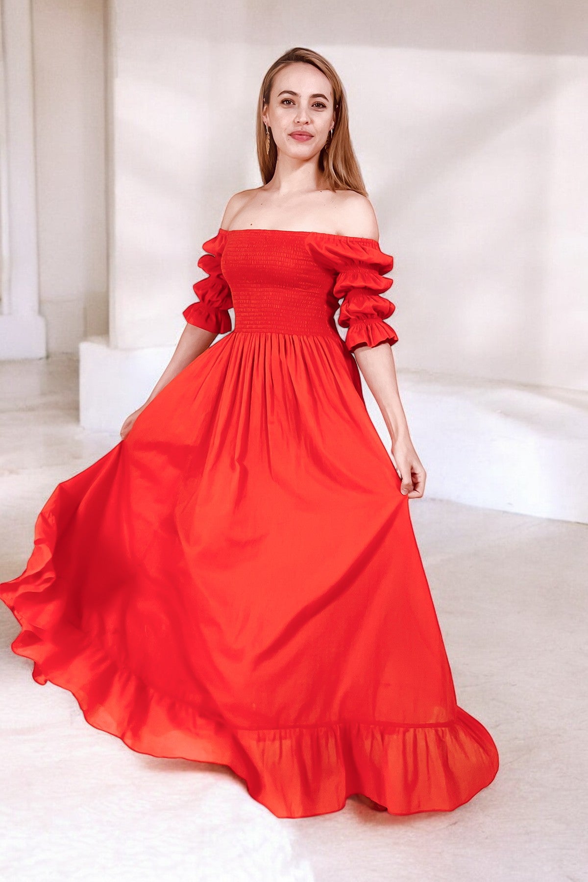 Santana Maxi Dress Red
