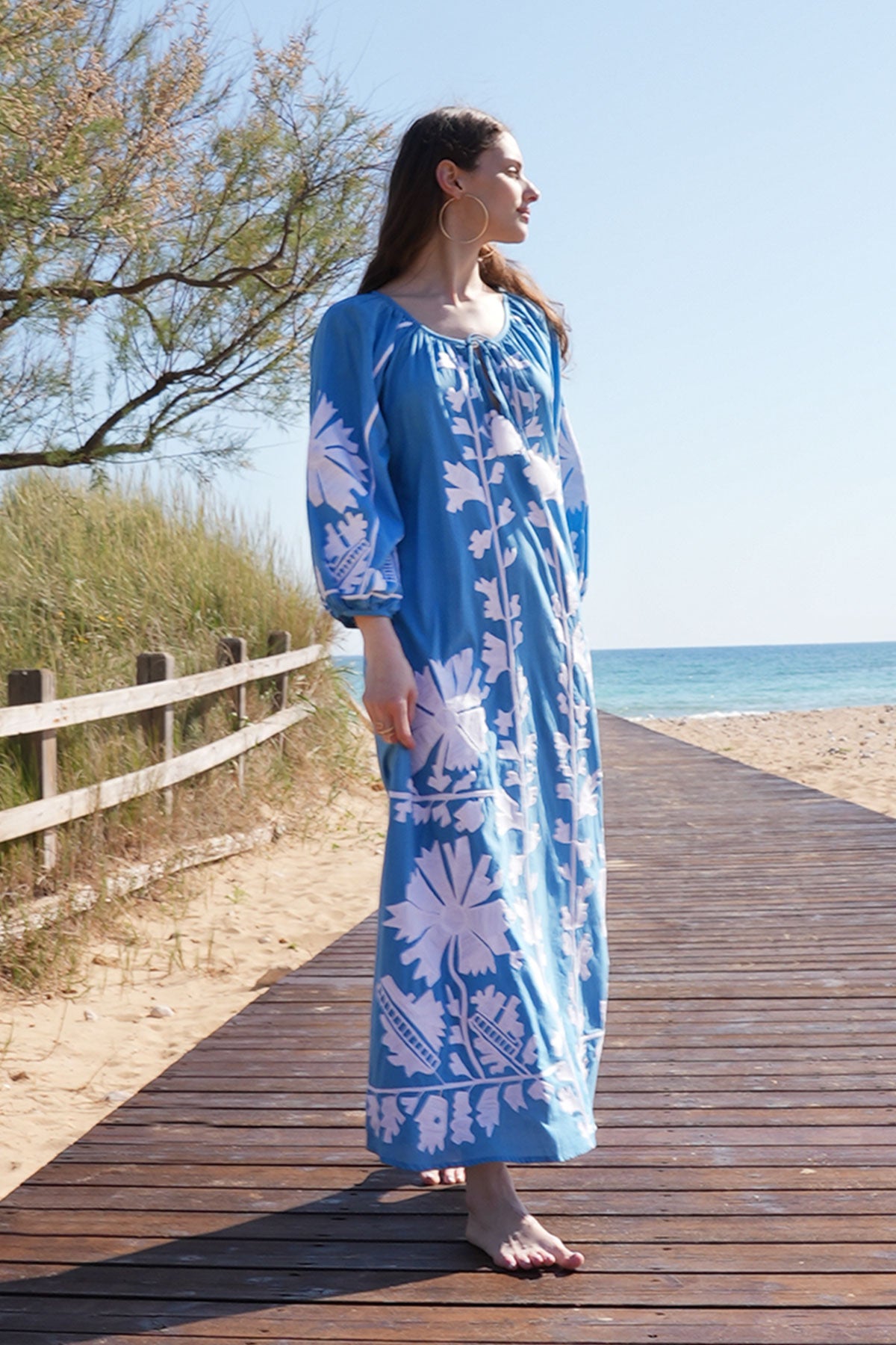 Joelle Maxi Tunic Blue