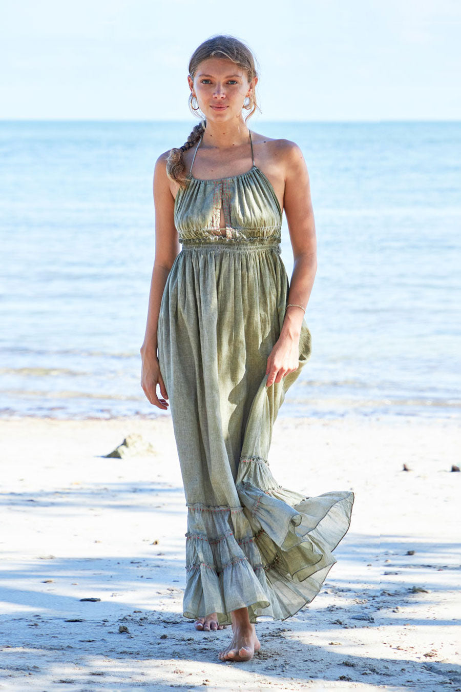 Helen Maxi Dress Khaki