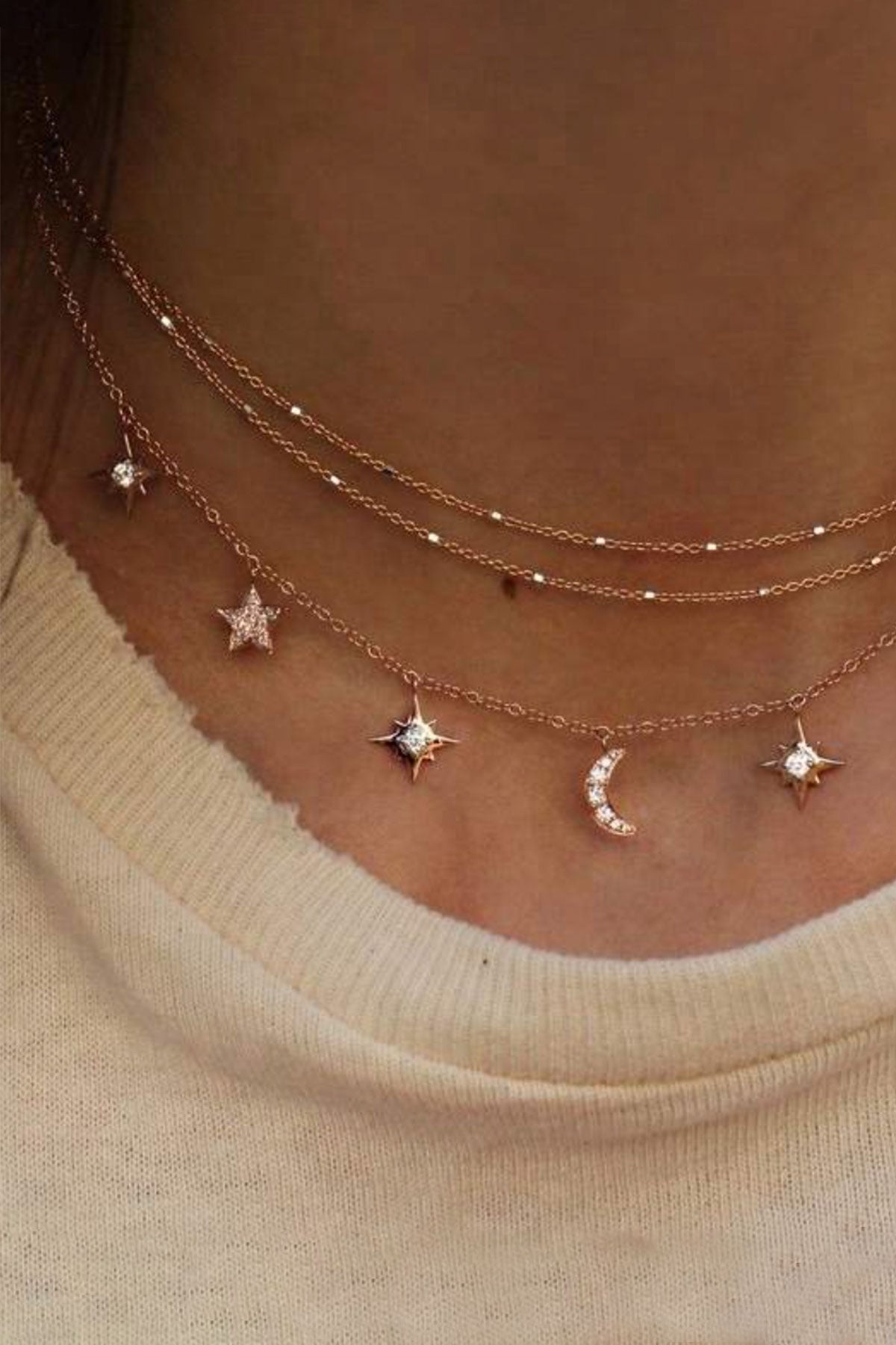 Night Sky Necklace (Gold)