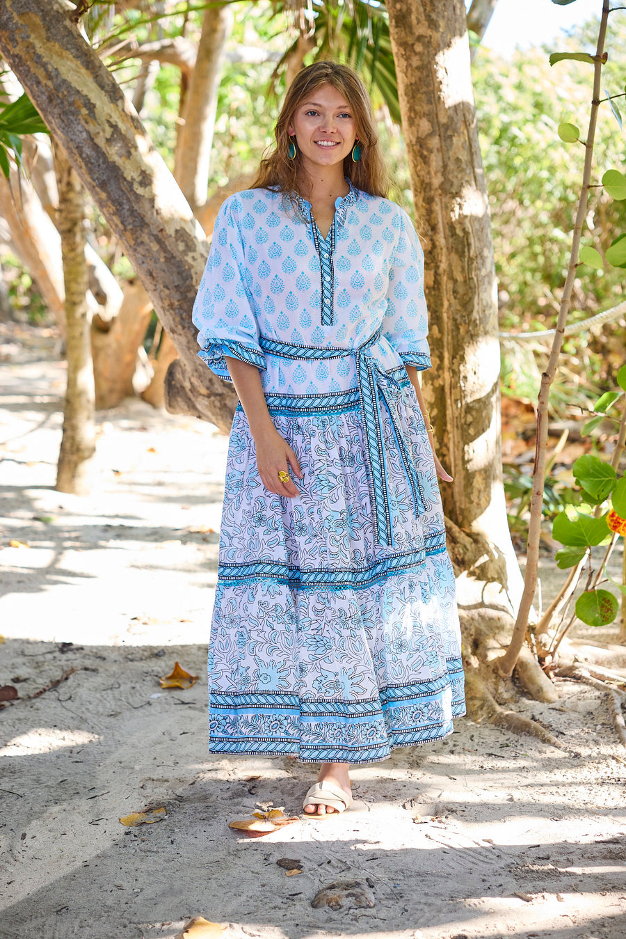 Rylie Maxi Dress Blue