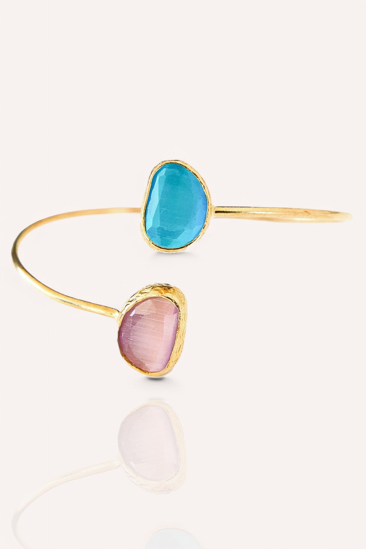 Siana (Cat Eye Stone Petrol Blush)