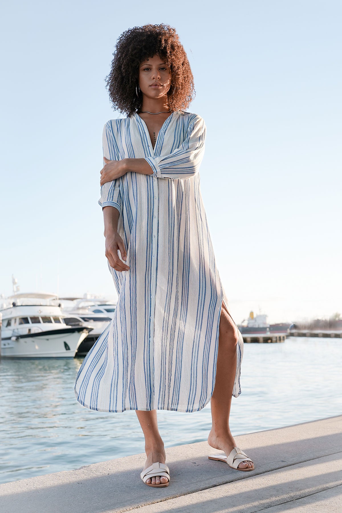 Clara Maxi Shirt Dress