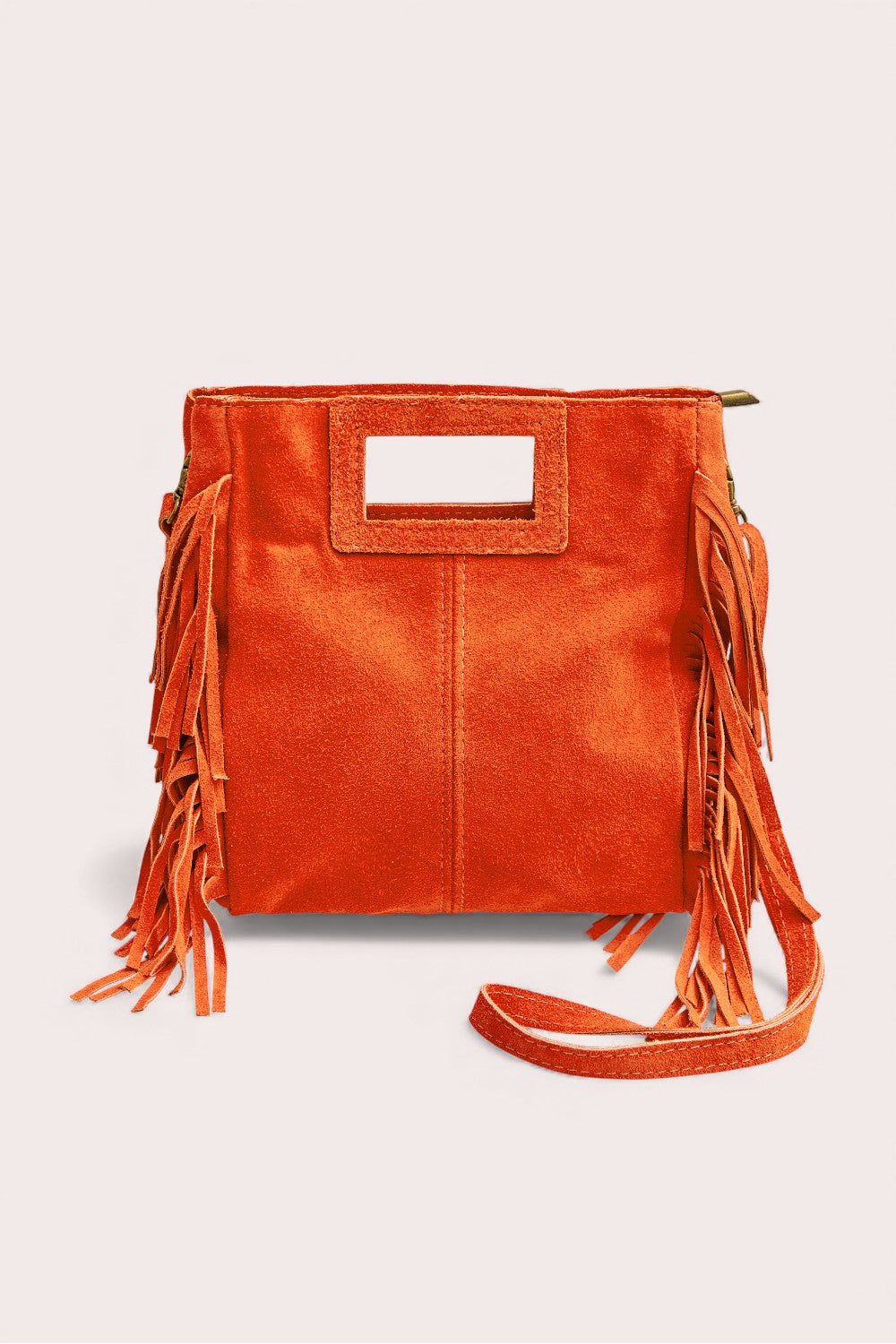 Crissy Fringe Bag Orange – Debbie Katz | Italian Designer Bags