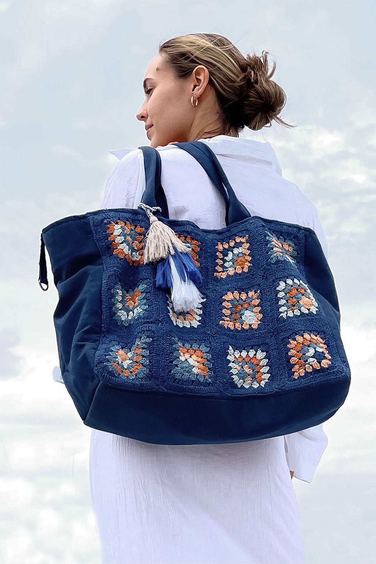 Crochet Bag Navy