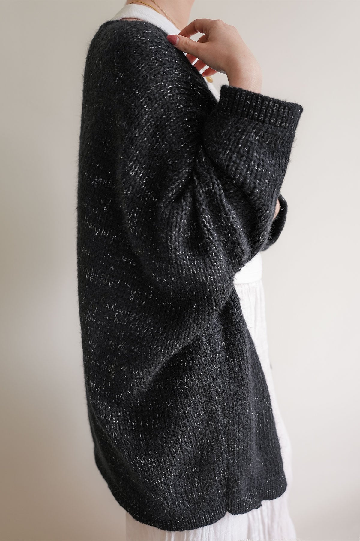 Kyla Cardigan Black Lurex