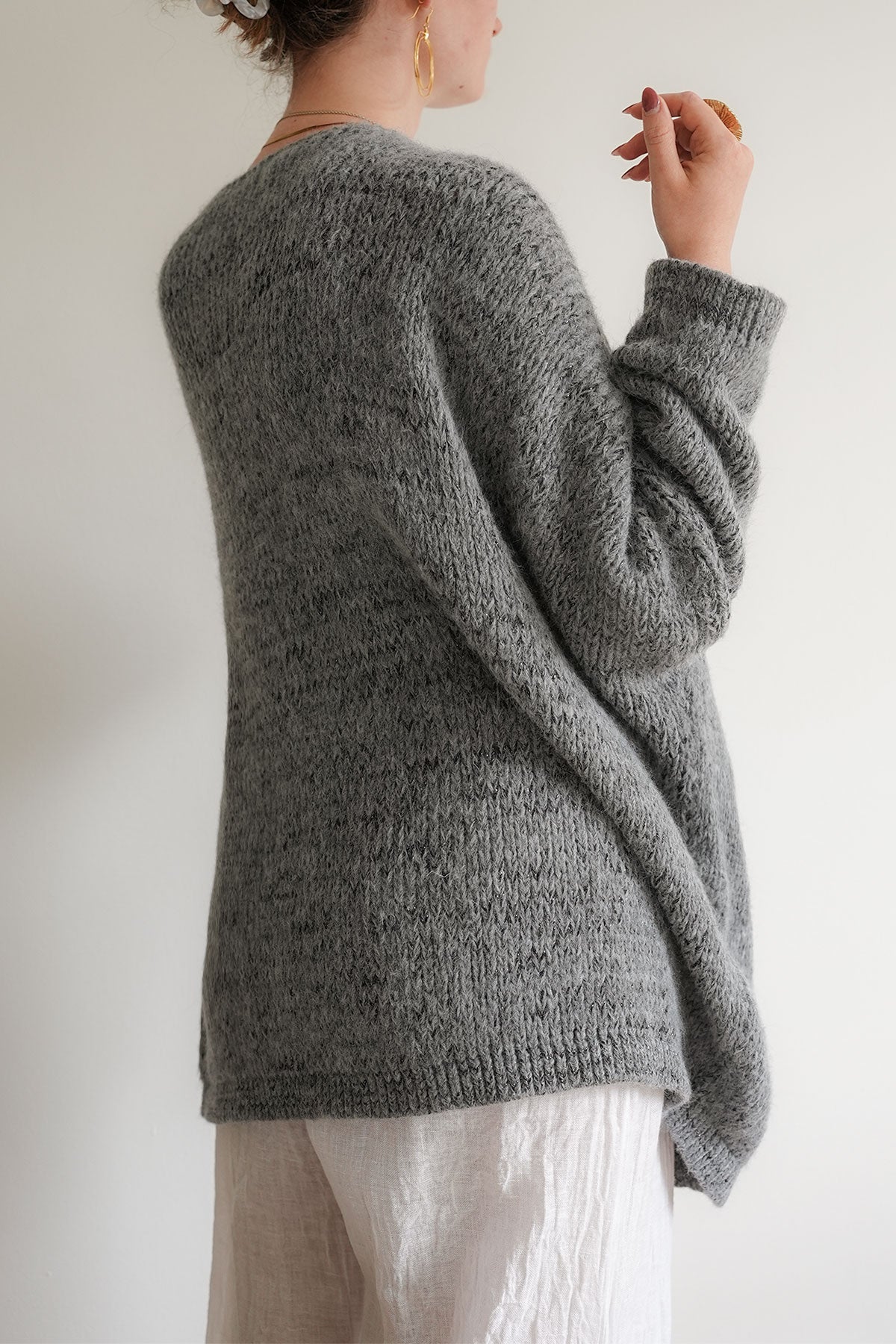 Kyla Cardigan Grey Lurex