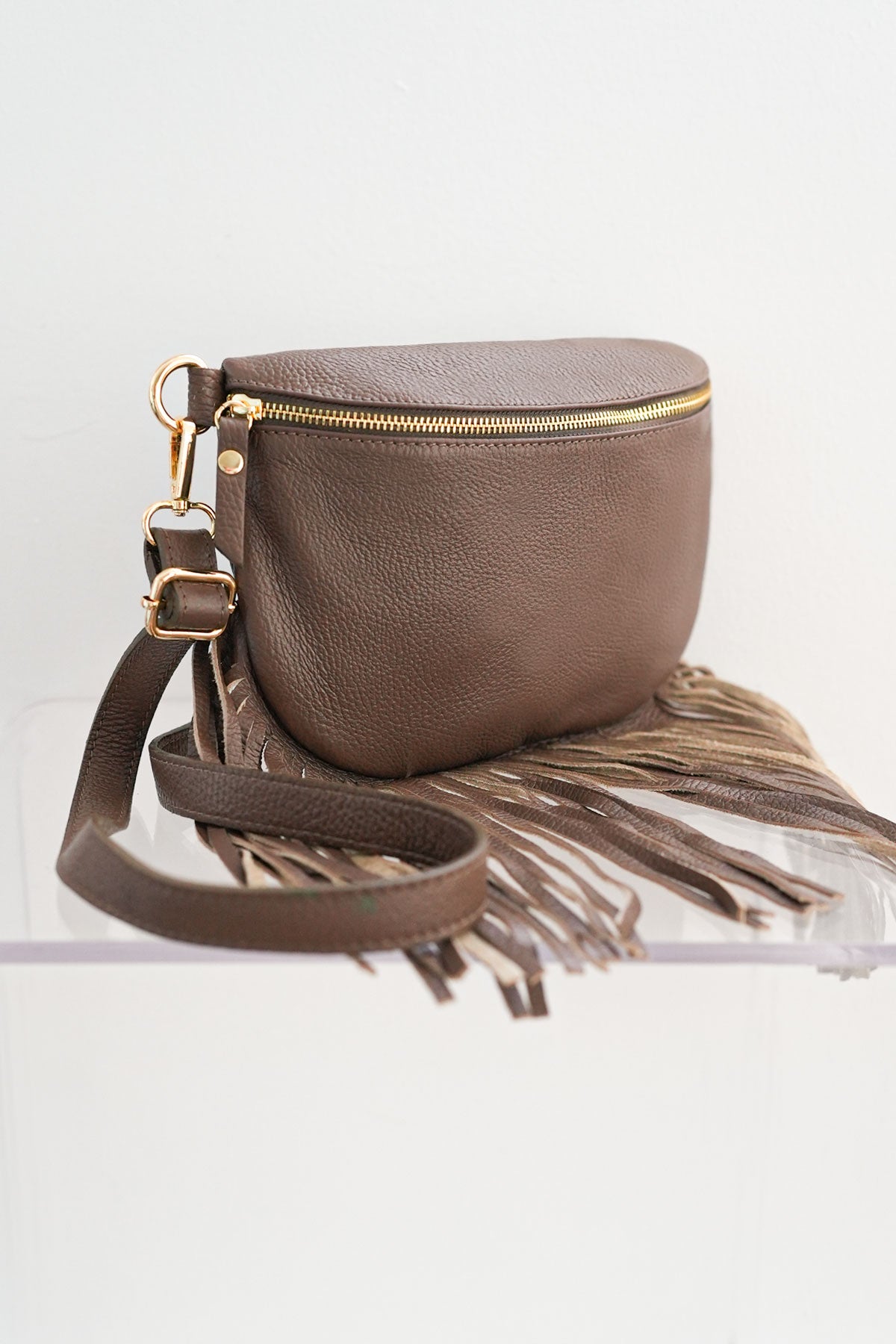 Dolly Fringe Bag Brown