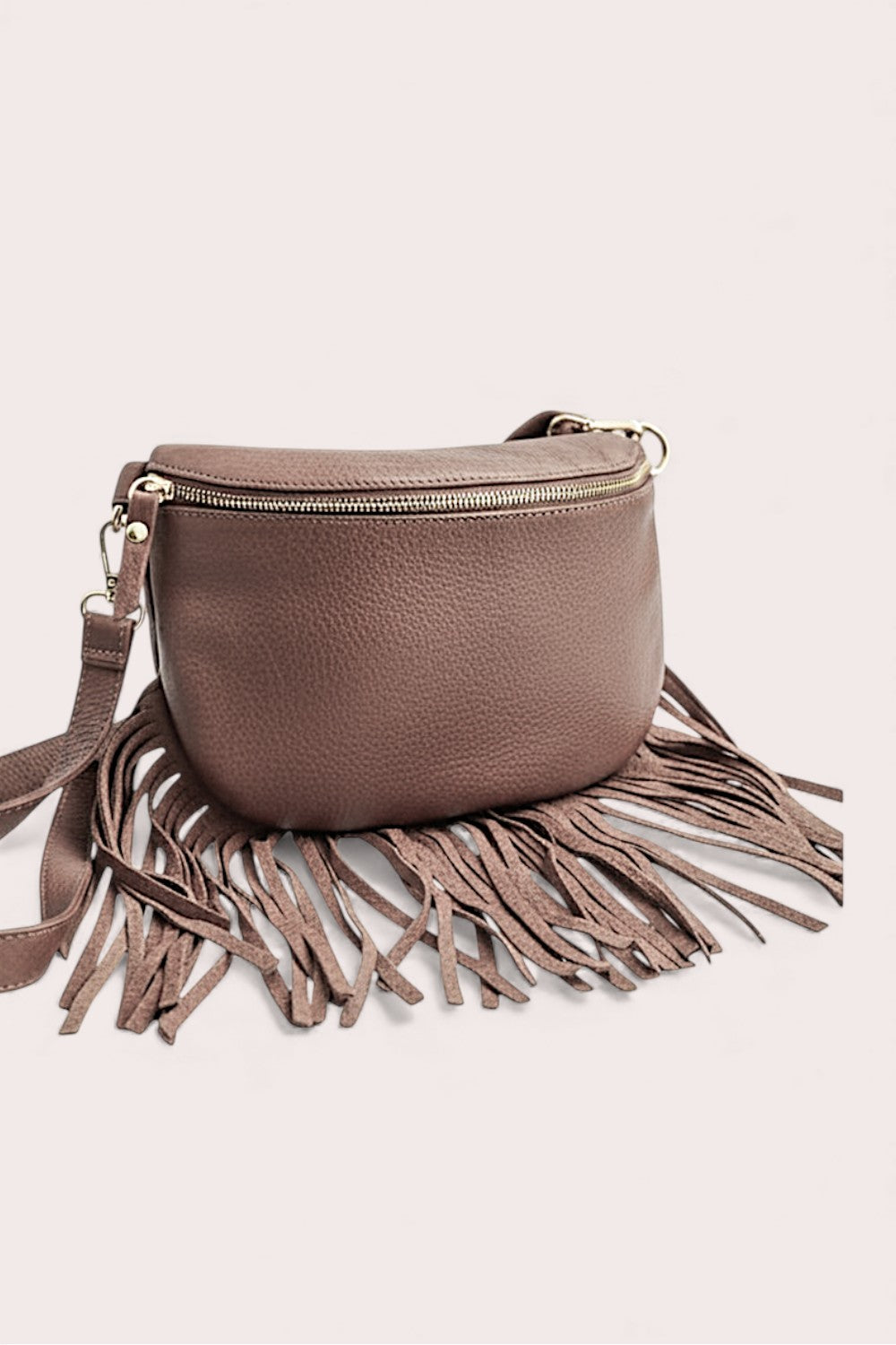 Dolly Fringe Bag Brown – Debbie Katz | Italian Designer Bags