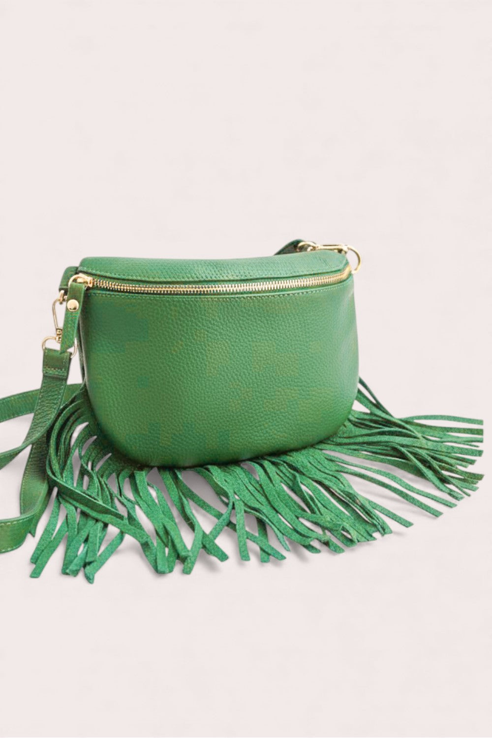 Debbie Katz Dolly Fringe Bag Green – Green Boho Beach Bag Women