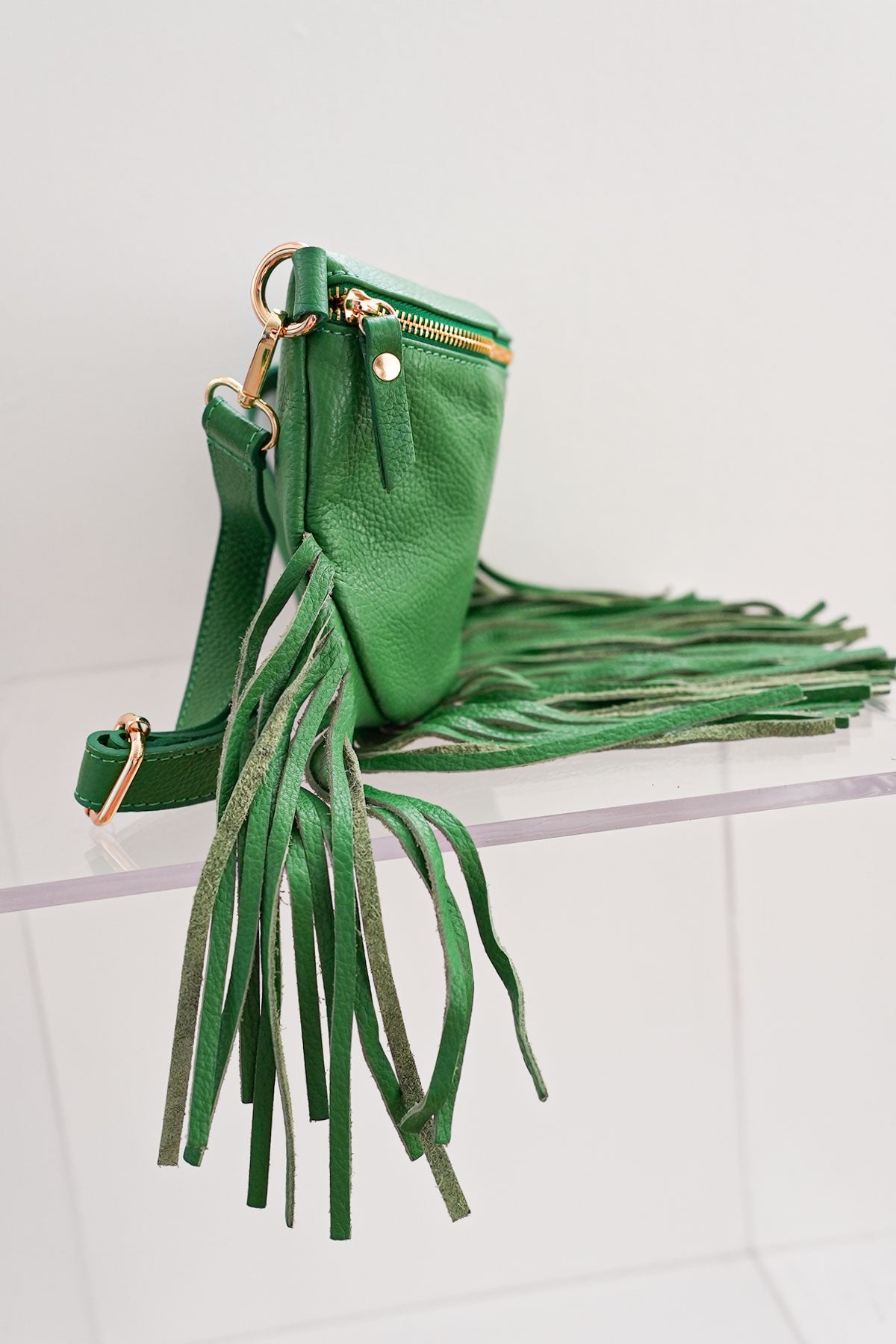 Dolly Fringe Bag Green