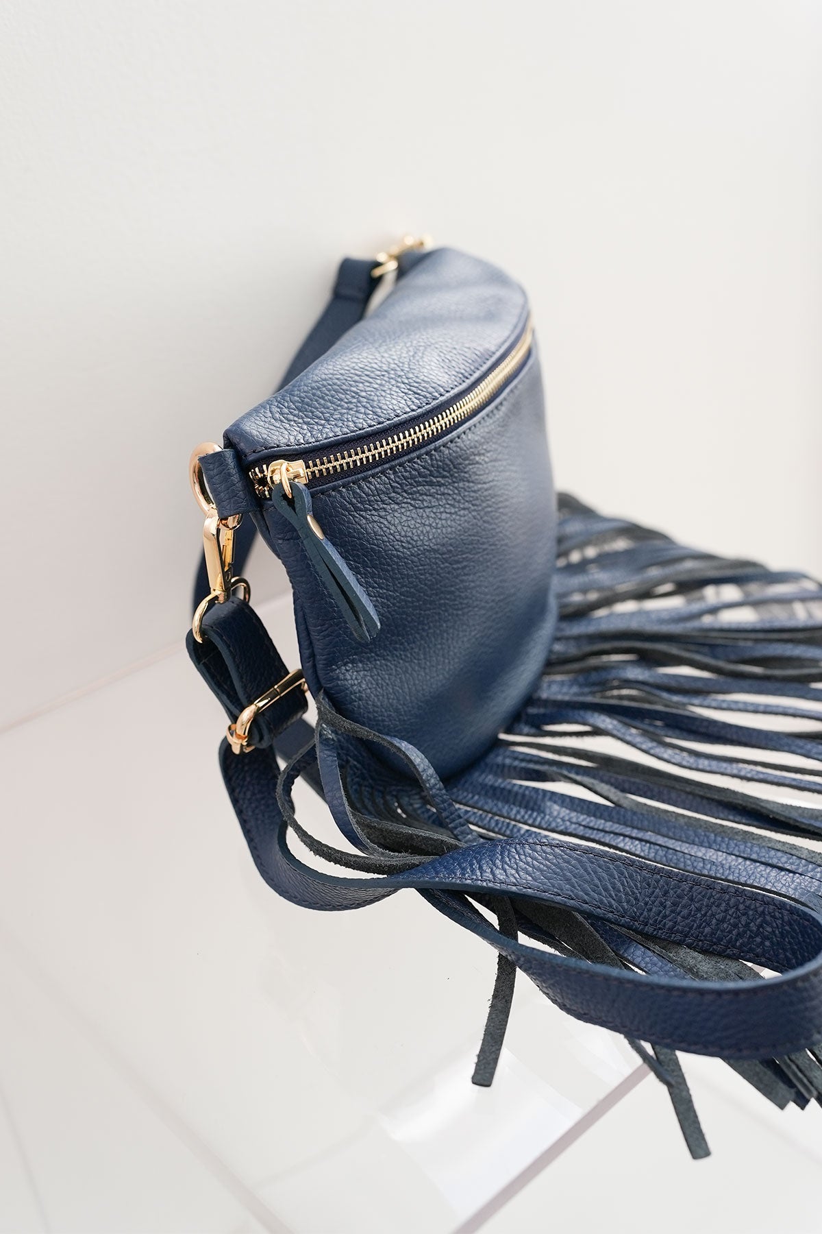 Dolly Fringe Bag Navy