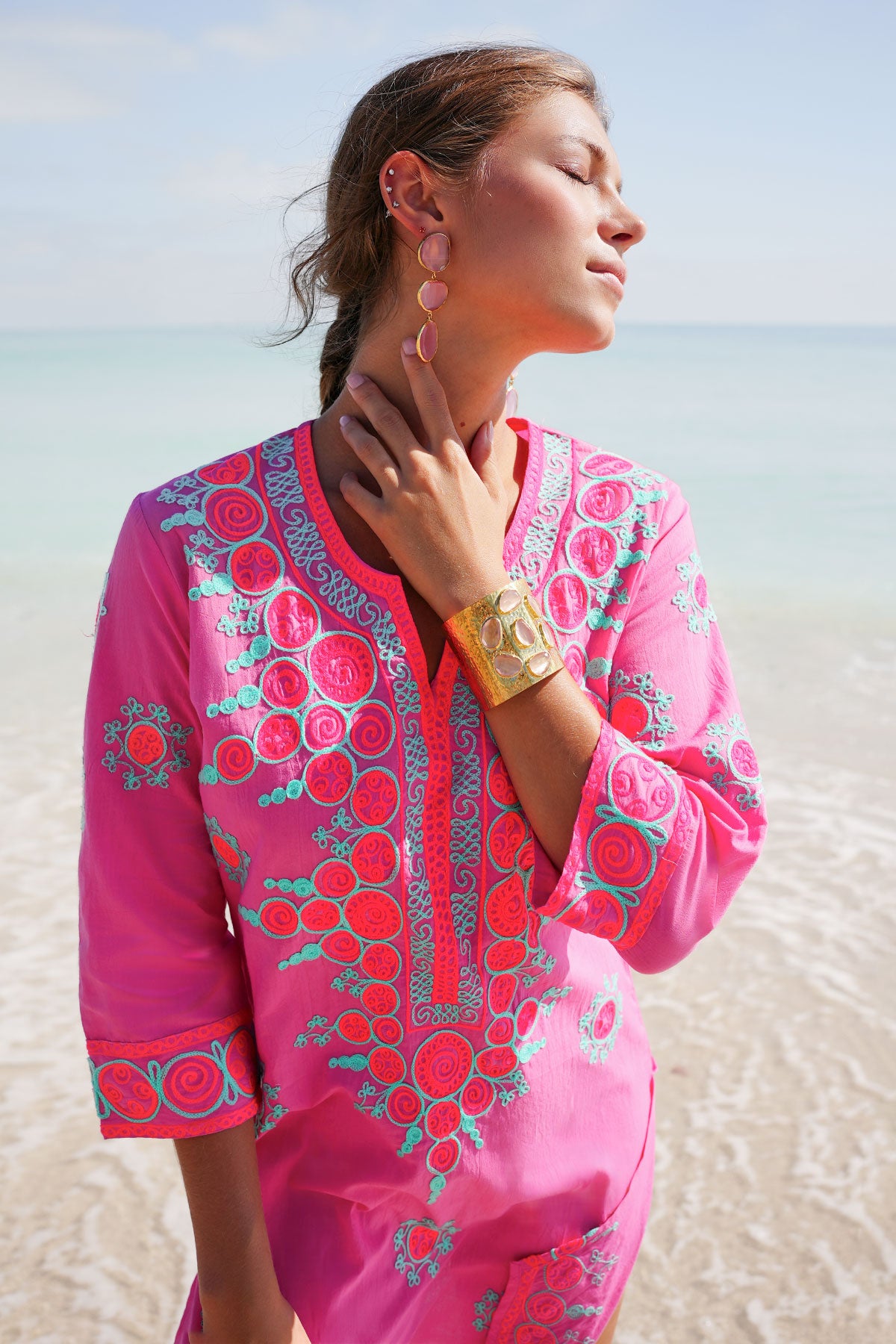 Emilia Tunic Hot Pink