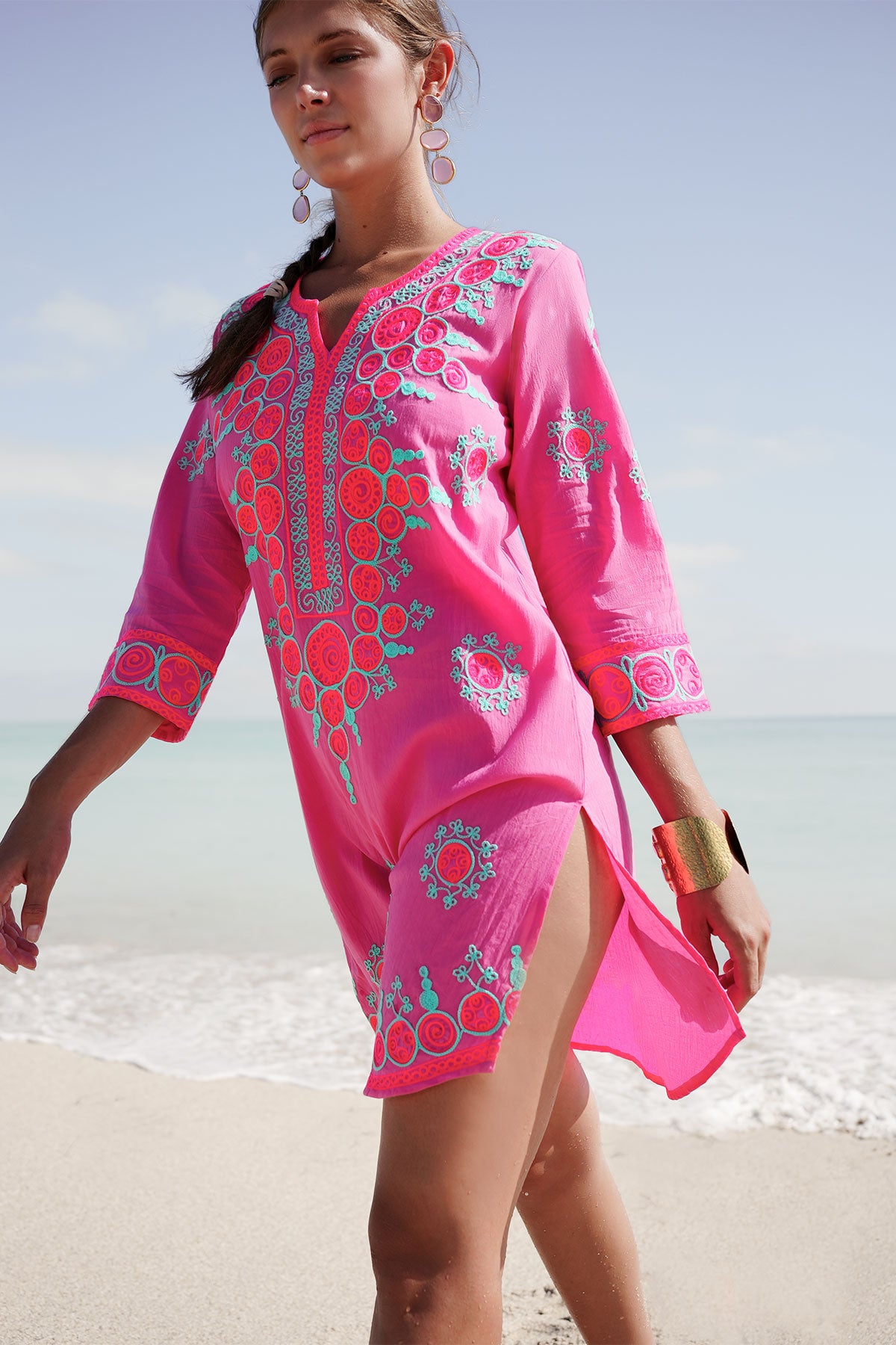 Emilia Tunic Hot Pink