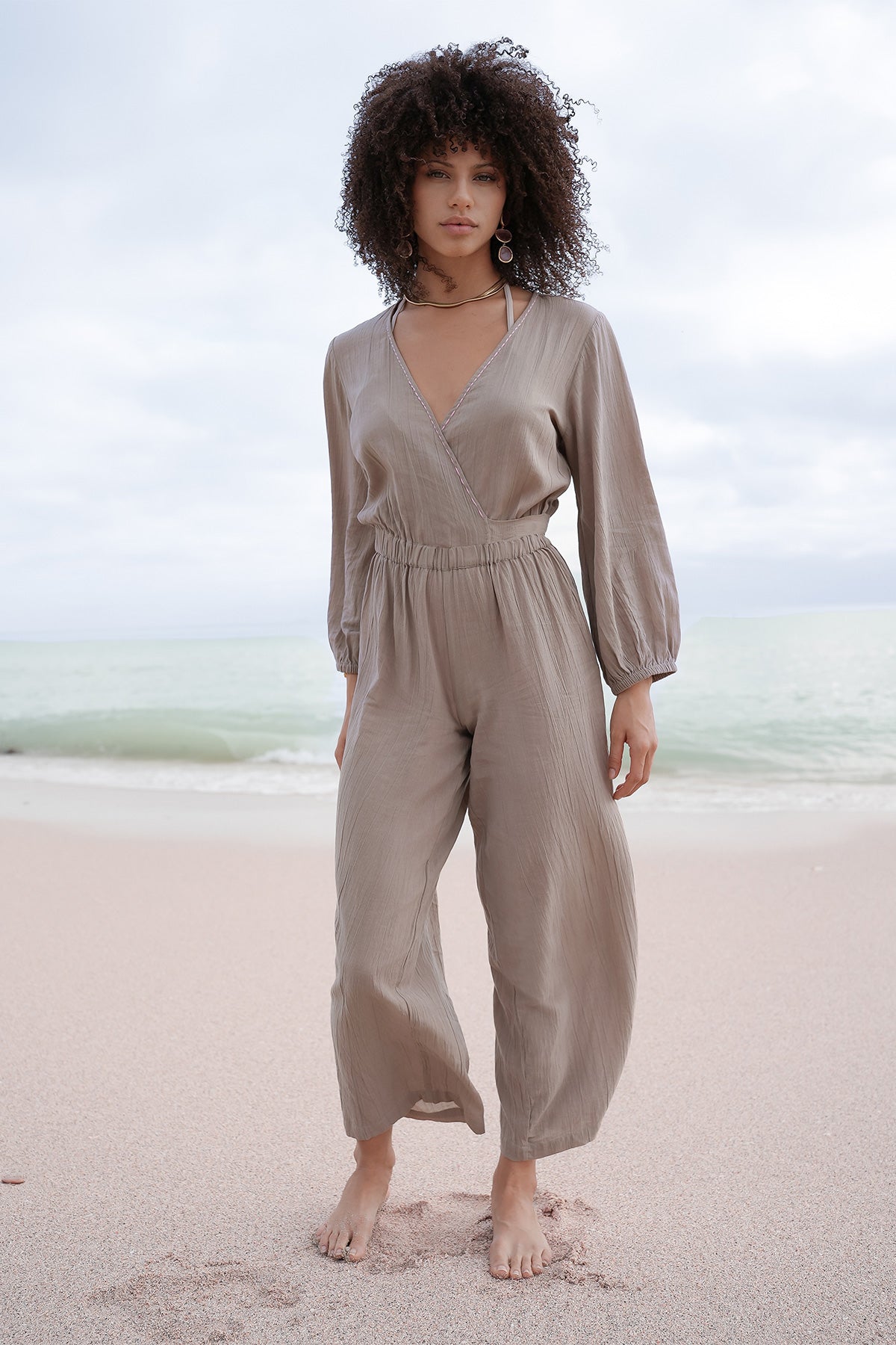 Georgia Jumpsuit Taupe